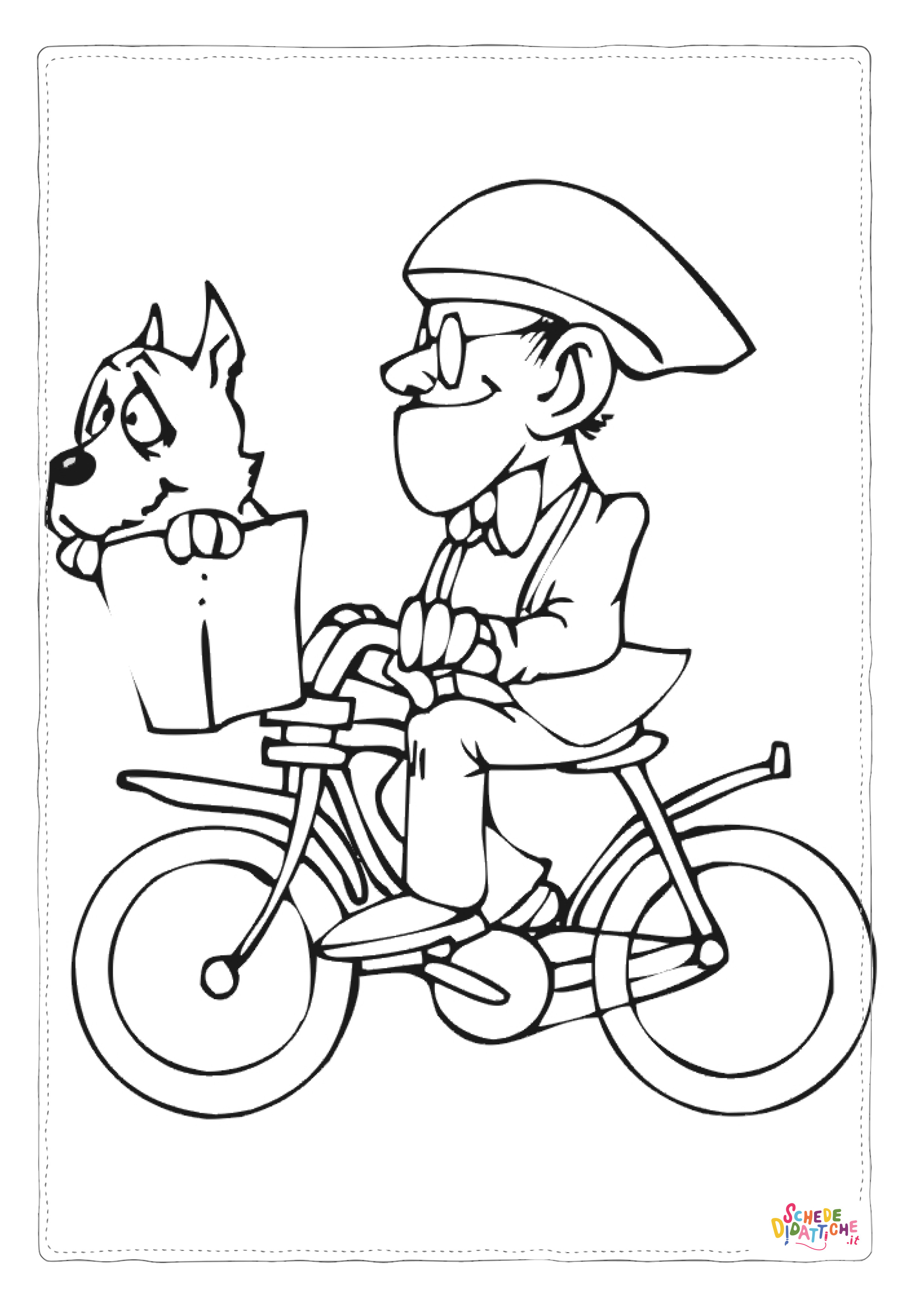 Disegno di bicicletta da stampare e colorare 25