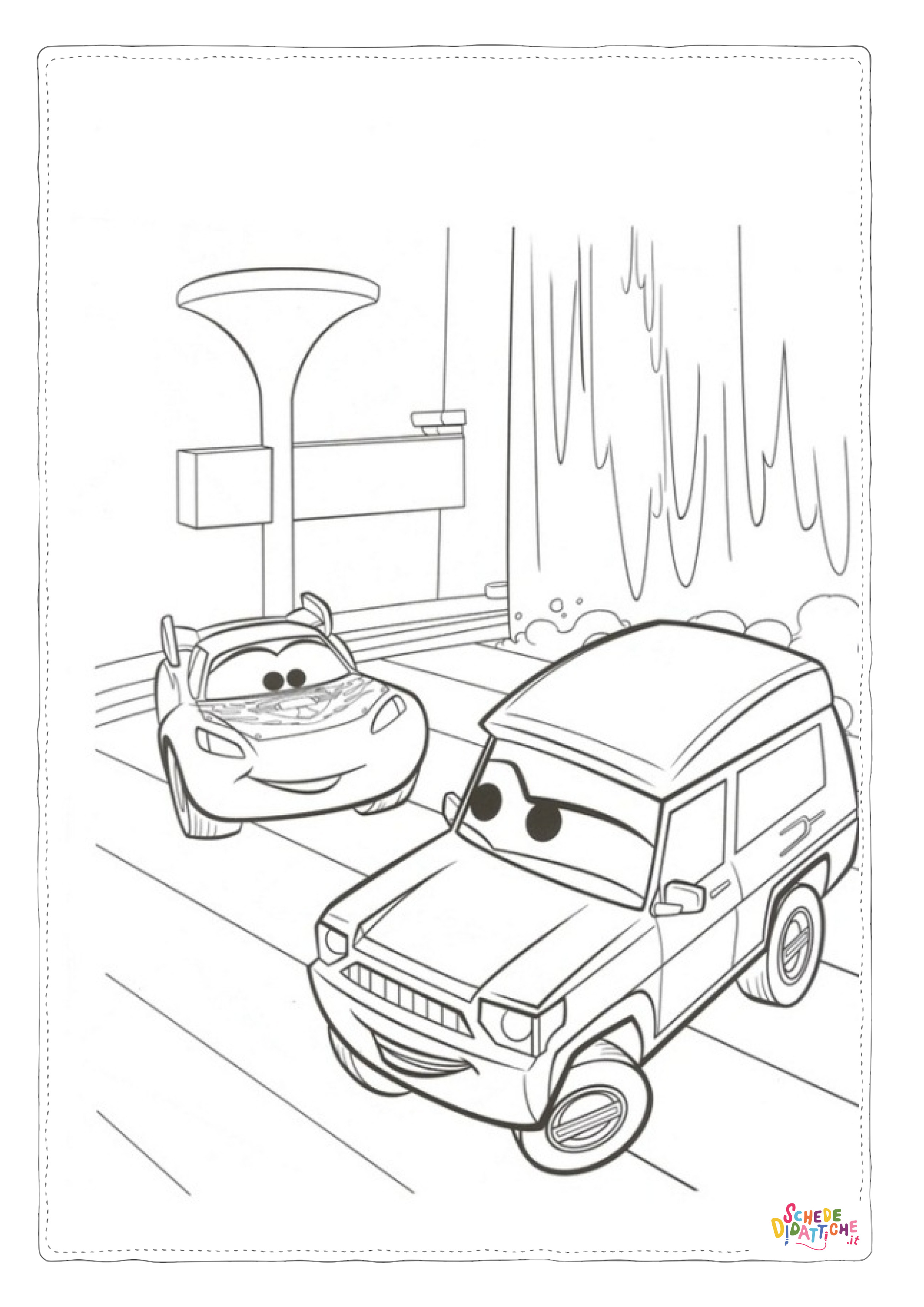 Disegno "Disegno di Cars da stampare e colorare 141" Disegno di Cars da stampare e colorare 141