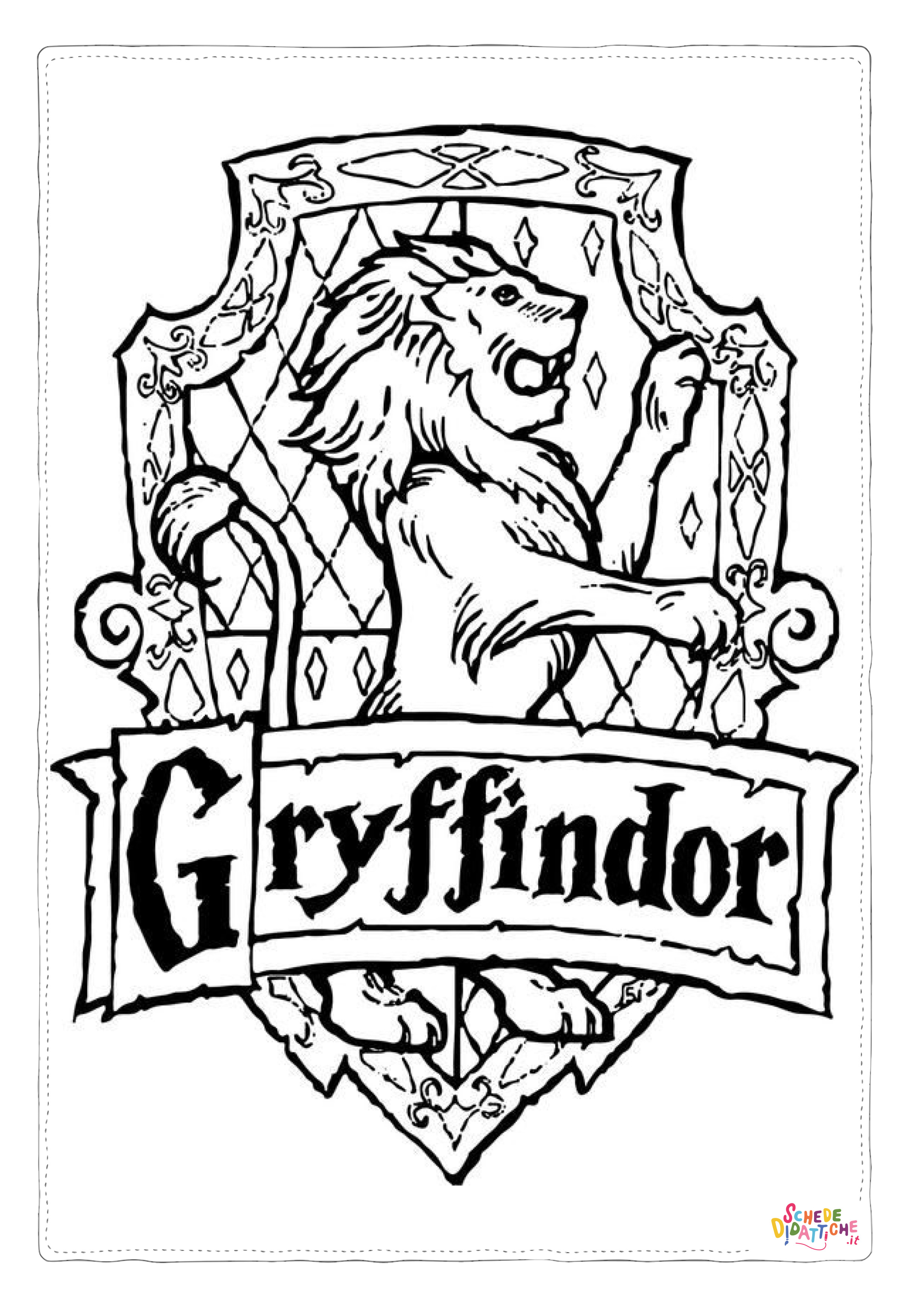 Disegno "Disegno di Harry Potter da stampare e colorare 7" Disegno di Harry Potter da stampare e colorare 7