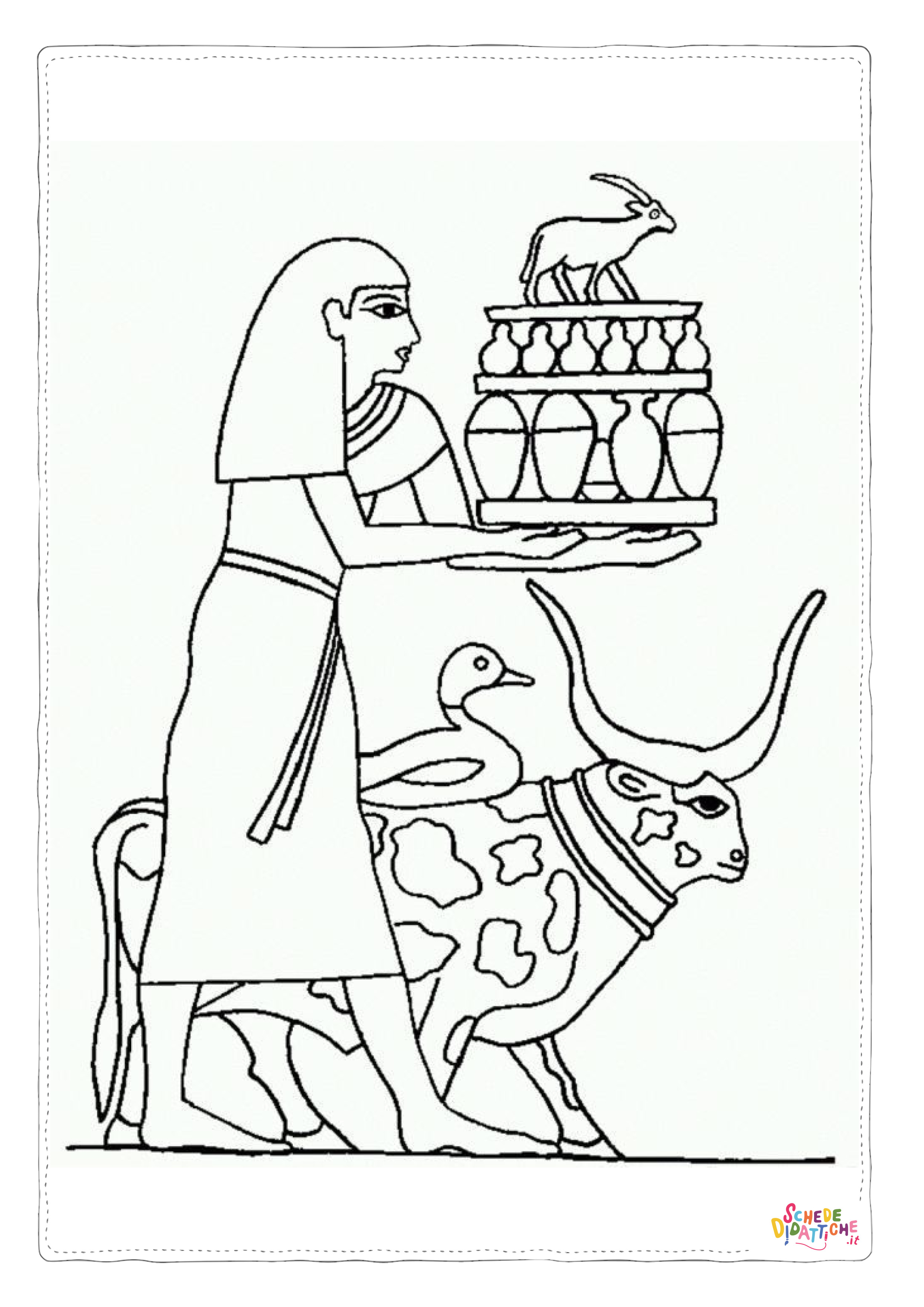 Disegno "Disegno di Impero Egizio da stampare e colorare 53" Disegno di Impero Egizio da stampare e colorare 53