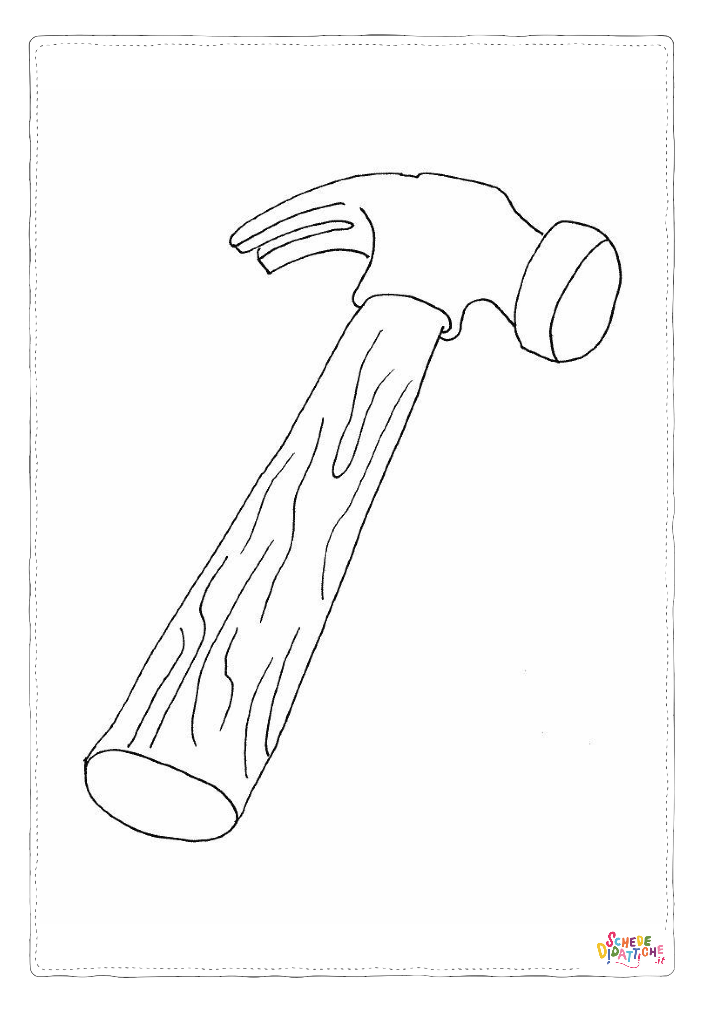 Disegno "Disegno di utensile da lavoro da stampare e colorare 2" Disegno di utensile da lavoro da stampare e colorare 2