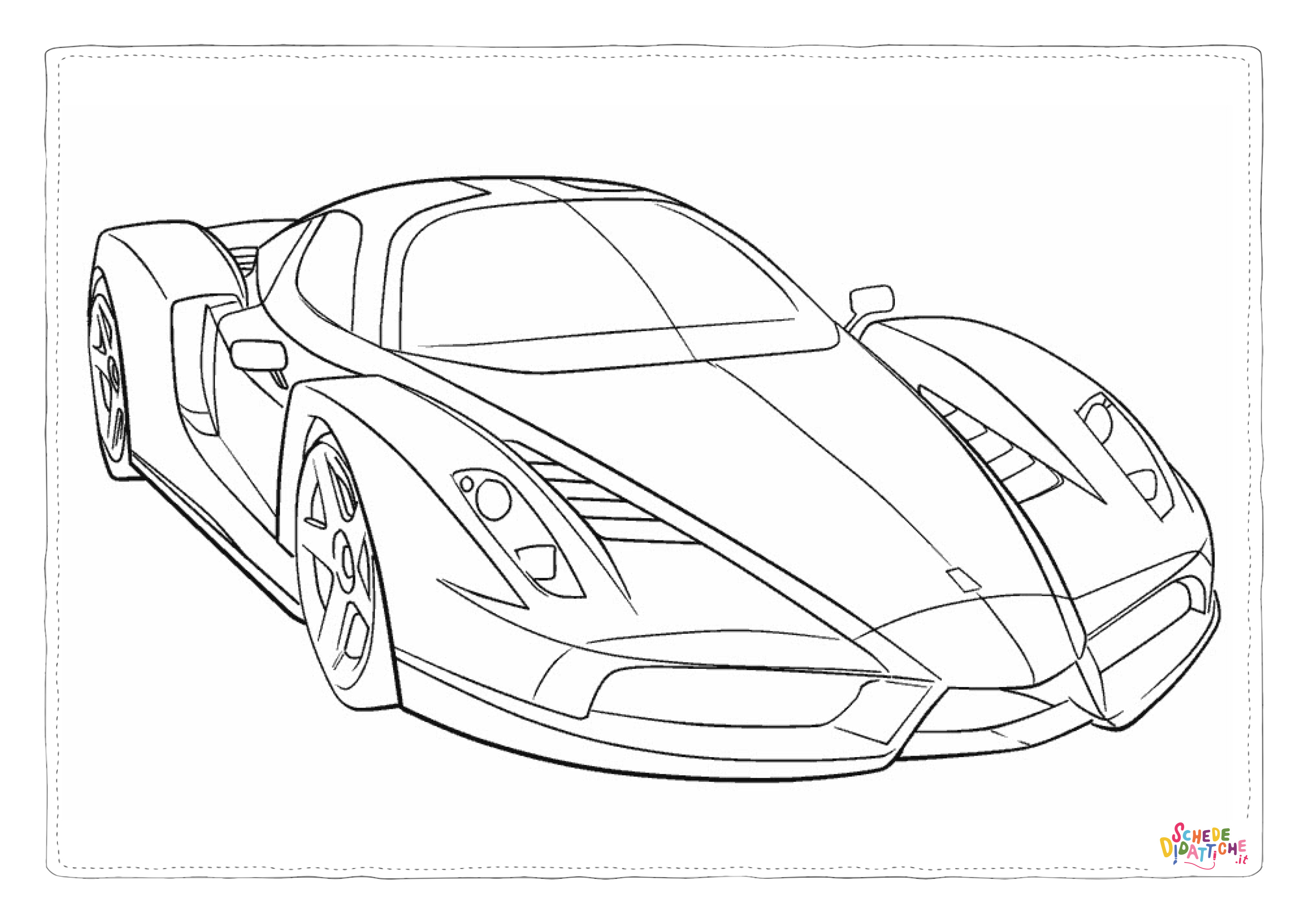 Disegno "Disegno di automobile da stampare e colorare 309" Disegno di automobile da stampare e colorare 309