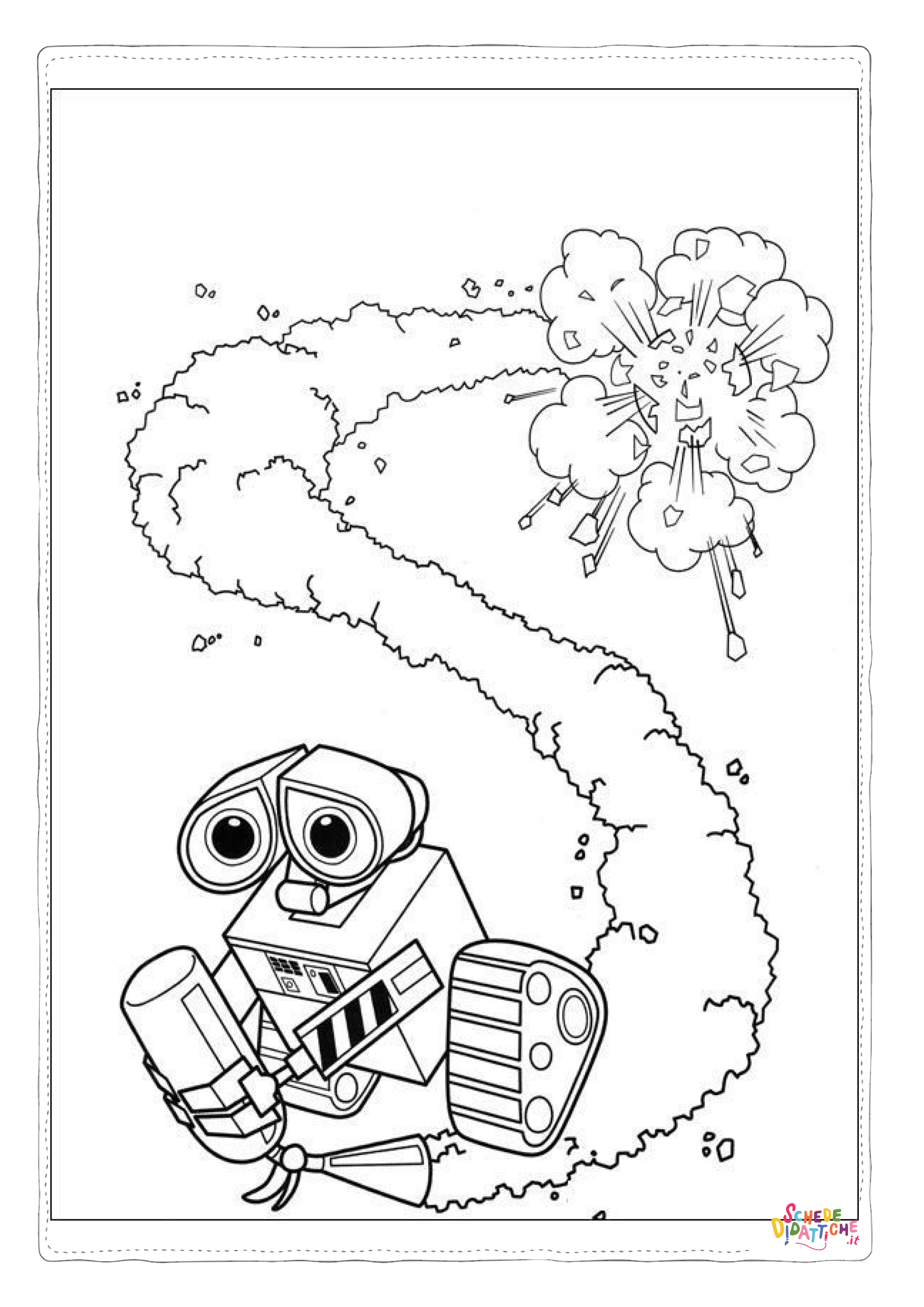 Disegno "Disegno di Wall-E da stampare e colorare 58" Disegno di Wall-E da stampare e colorare 58
