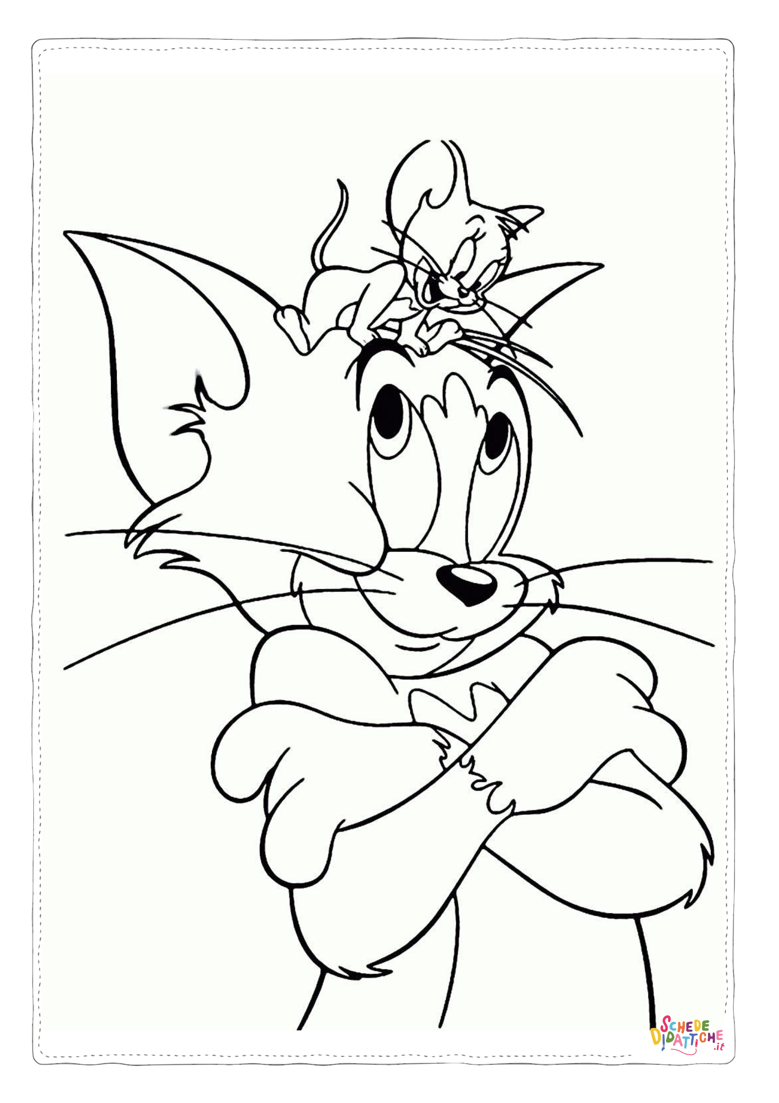 Disegno di Tom e Jerry da stampare e colorare 47