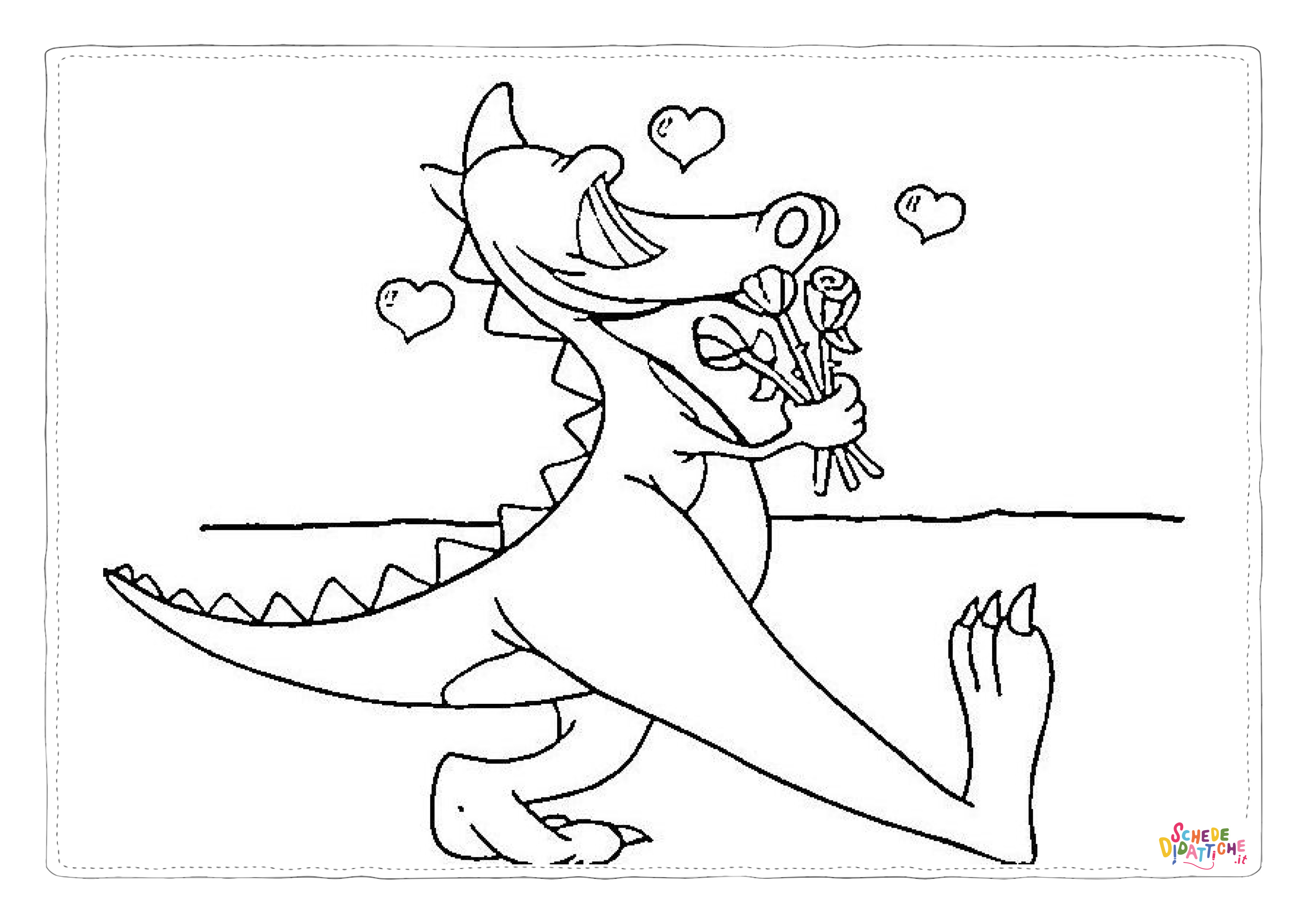 Disegno "Disegno di San Valentino da stampare e colorare 107" Disegno di San Valentino da stampare e colorare 107