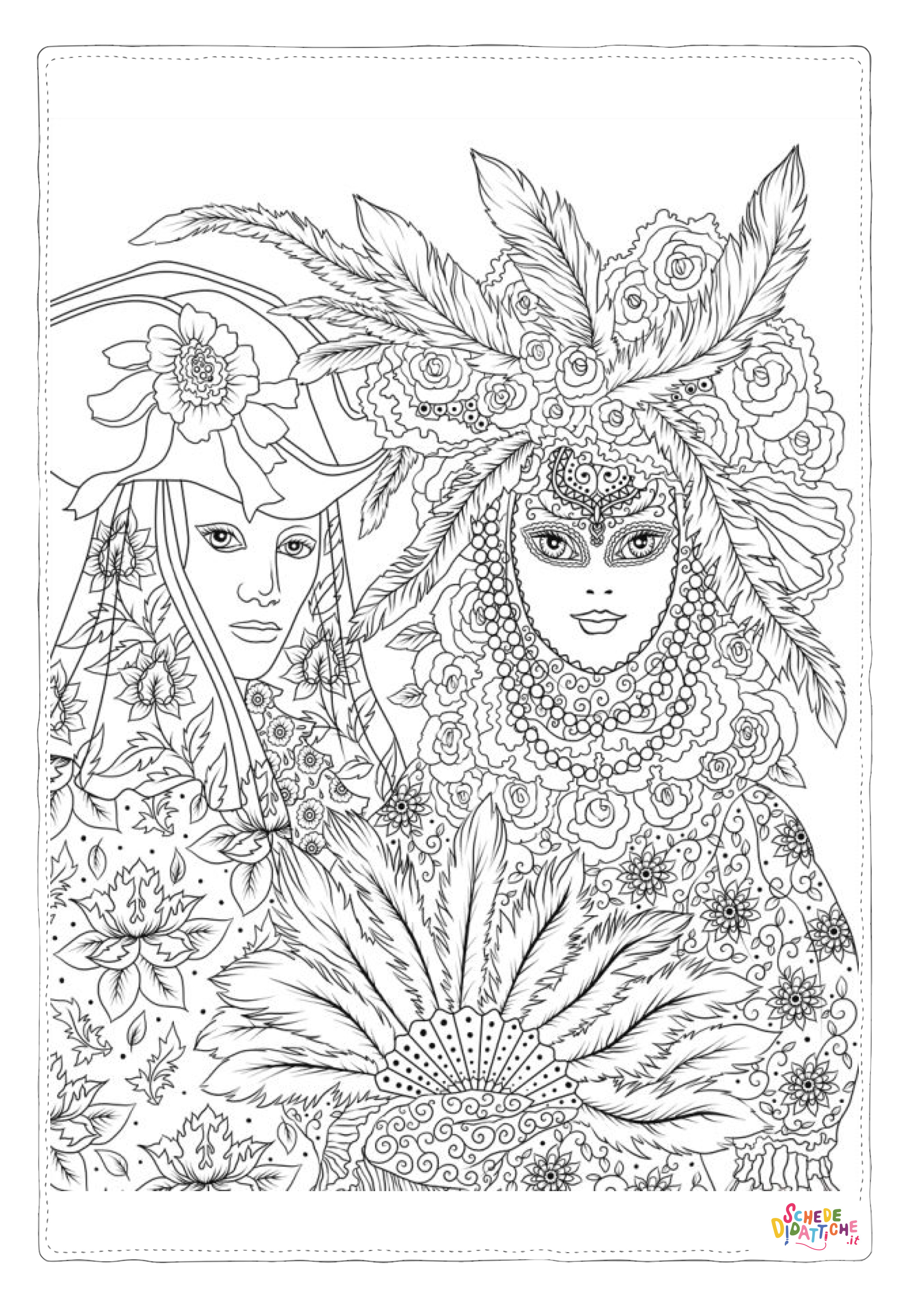 Disegno "Disegno di maschera da stampare e colorare 28" Disegno di maschera da stampare e colorare 28