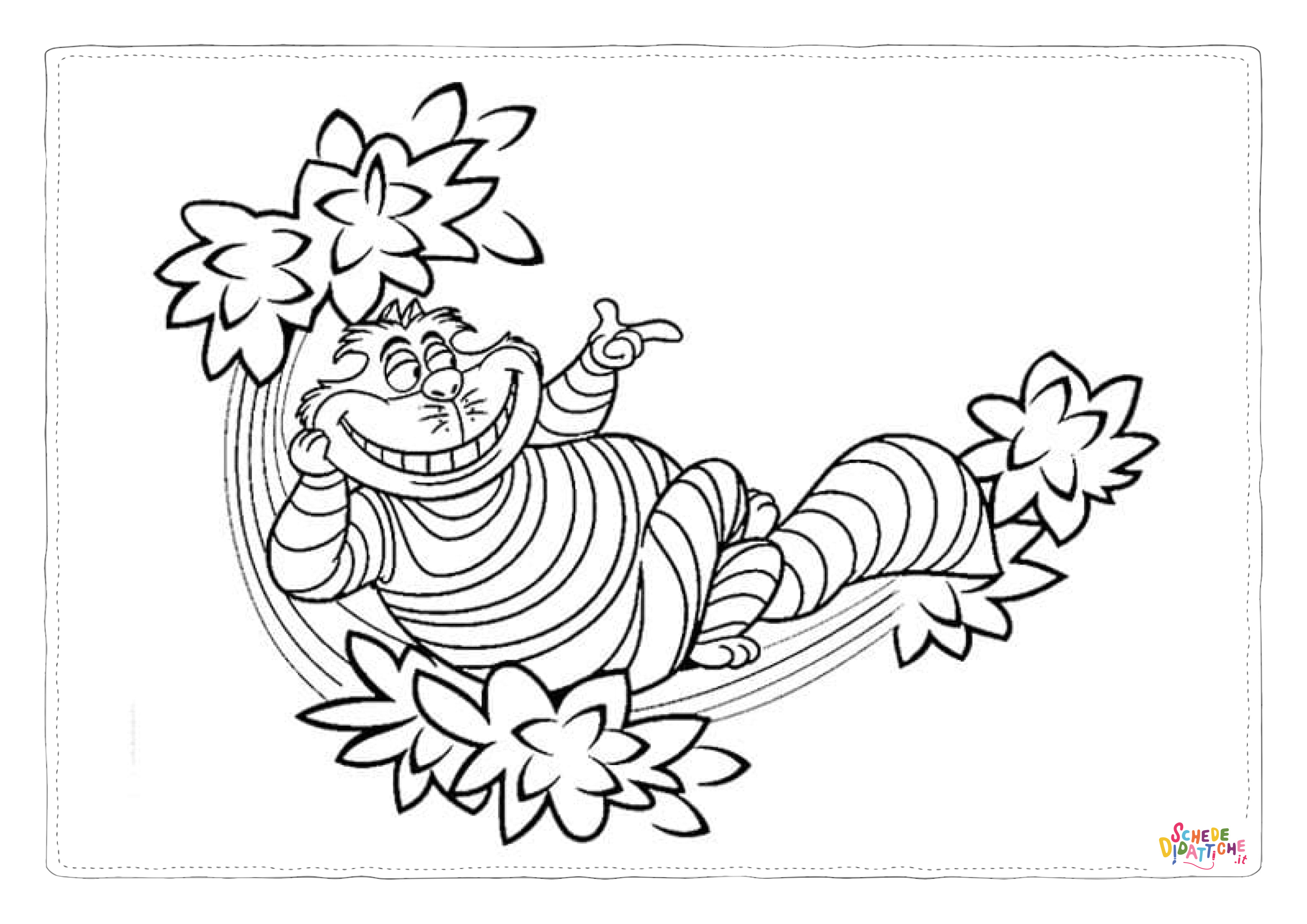 Disegno "Disegno di Alice nel paese delle meraviglie da stampare e colorare 87" Disegno di Alice nel paese delle meraviglie da stampare e colorare 87