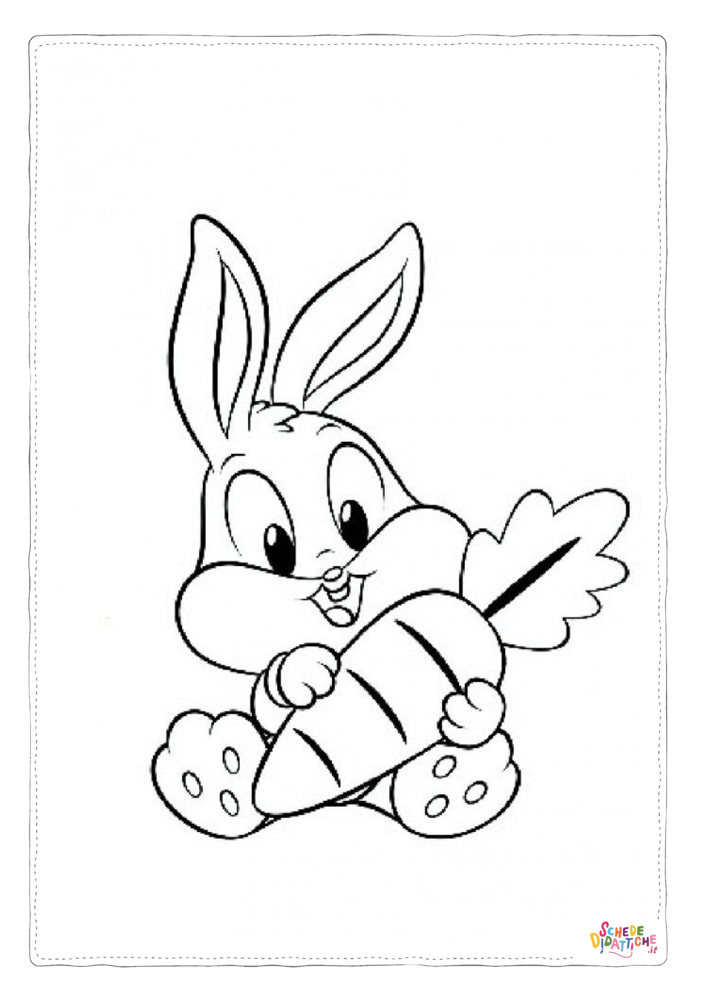 Disegno di Bugs Bunny da stampare e colorare 36