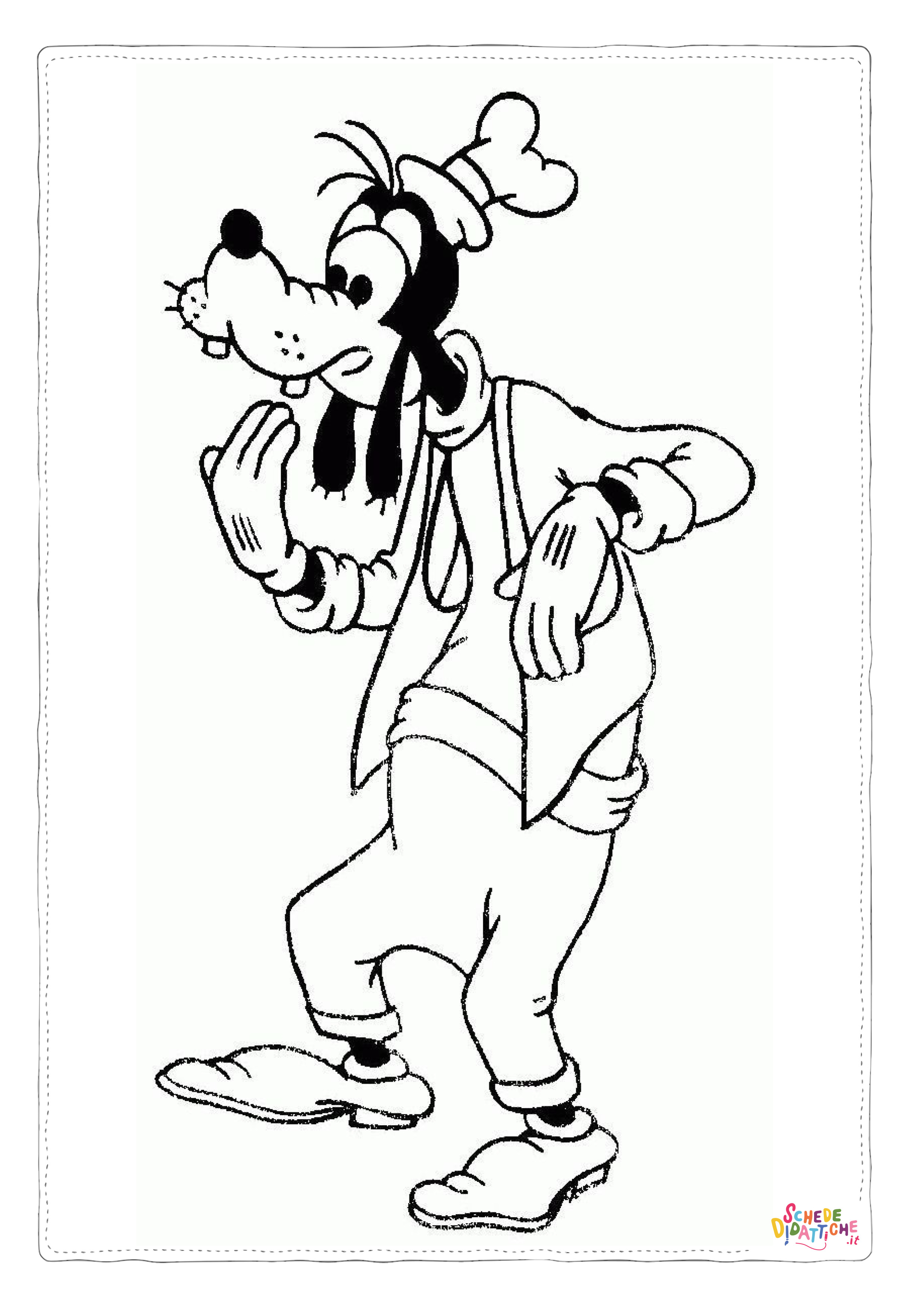Disegno "Disegno di Pippo da stampare e colorare 74" Disegno di Pippo da stampare e colorare 74