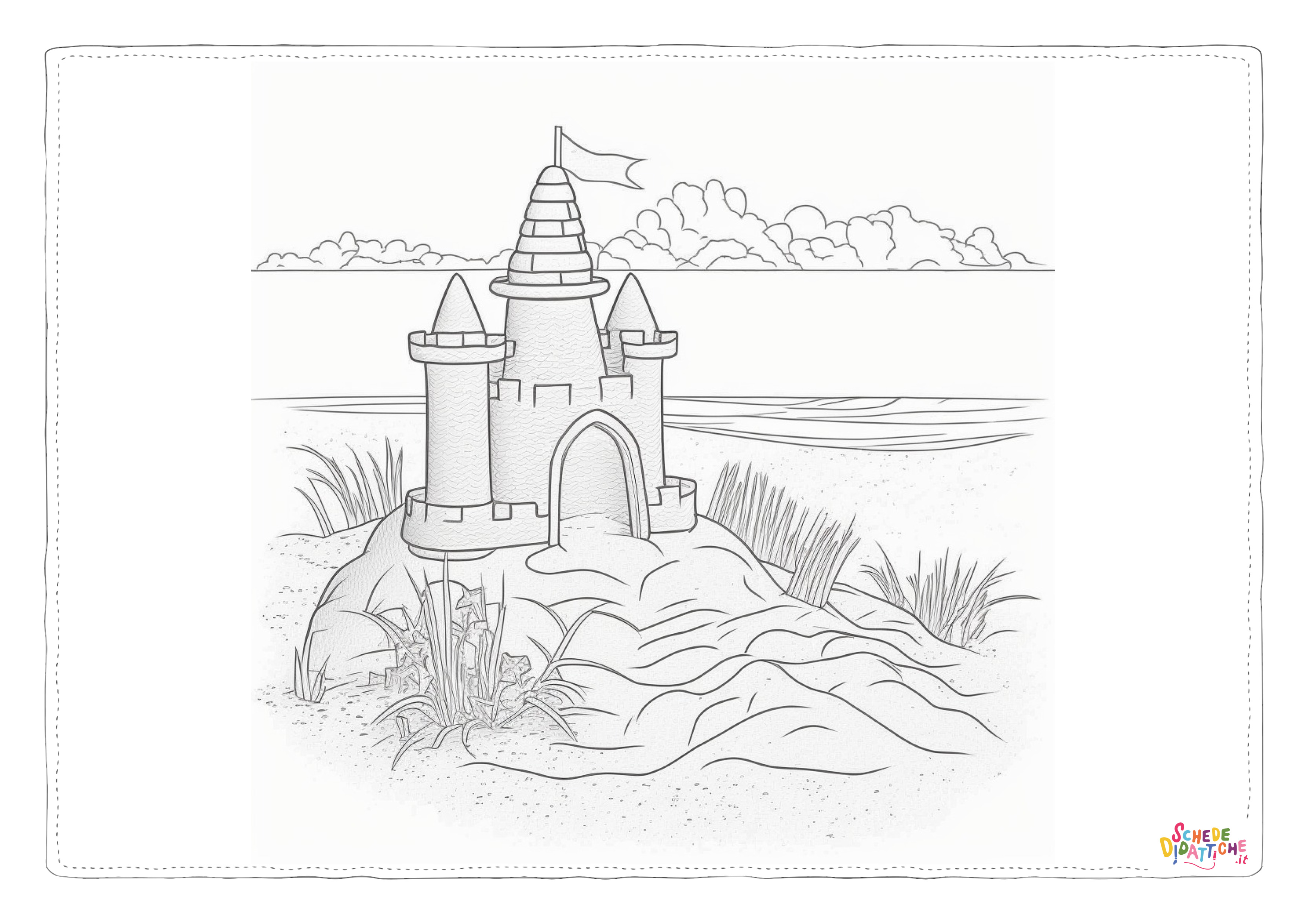 Disegno "Castelli di sapbbia in spiaggia 17" Castelli di sapbbia in spiaggia 17