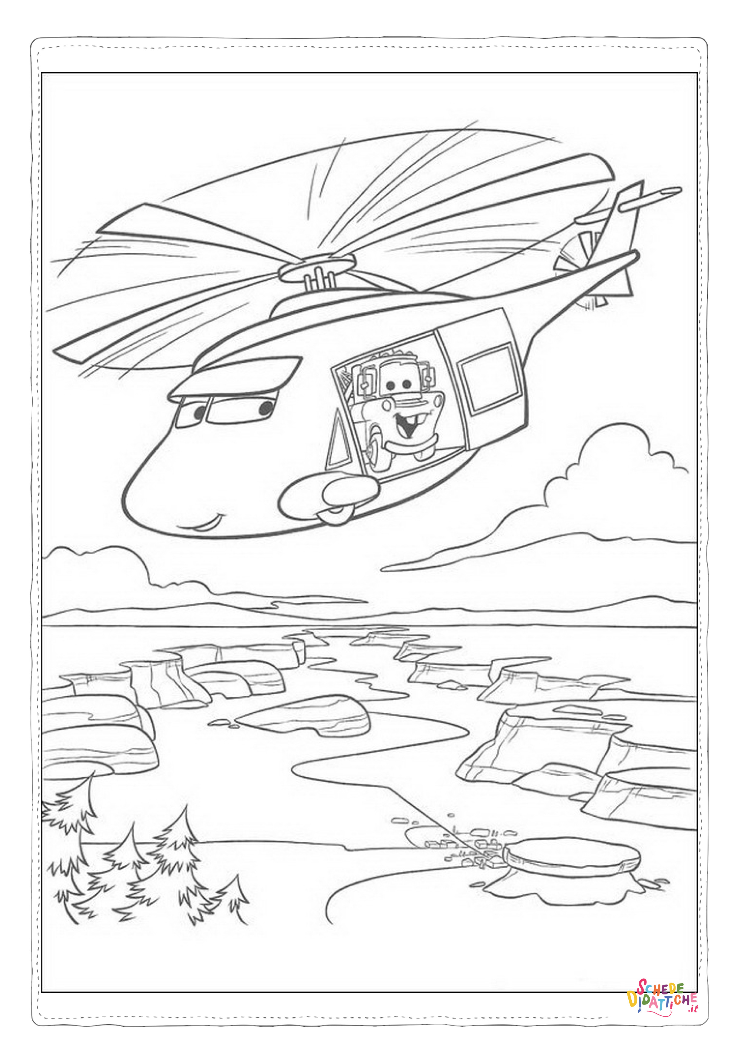 Disegno "Disegno di Cars da stampare e colorare 191" Disegno di Cars da stampare e colorare 191