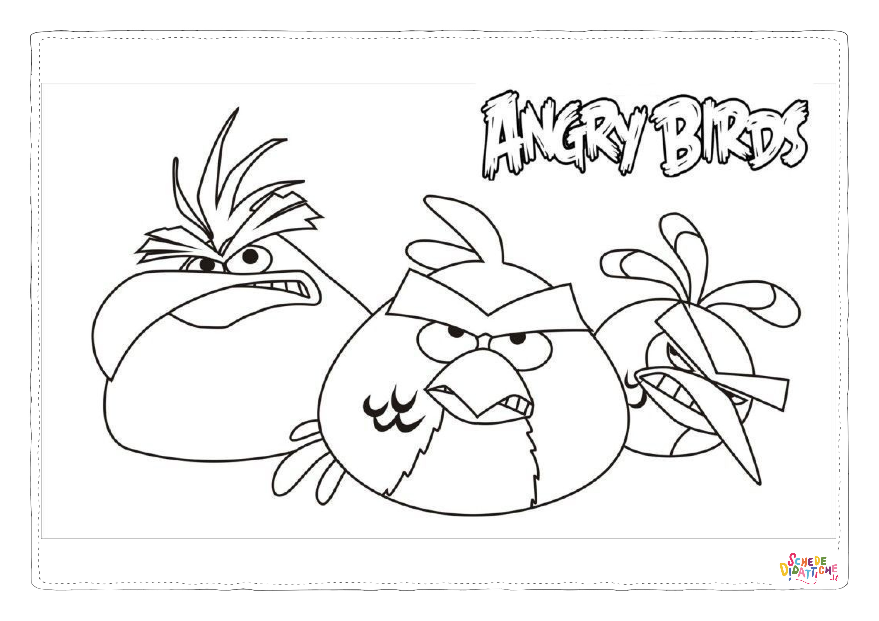Disegno "Disegno di Angry birds da stampare e colorare 25" Disegno di Angry birds da stampare e colorare 25