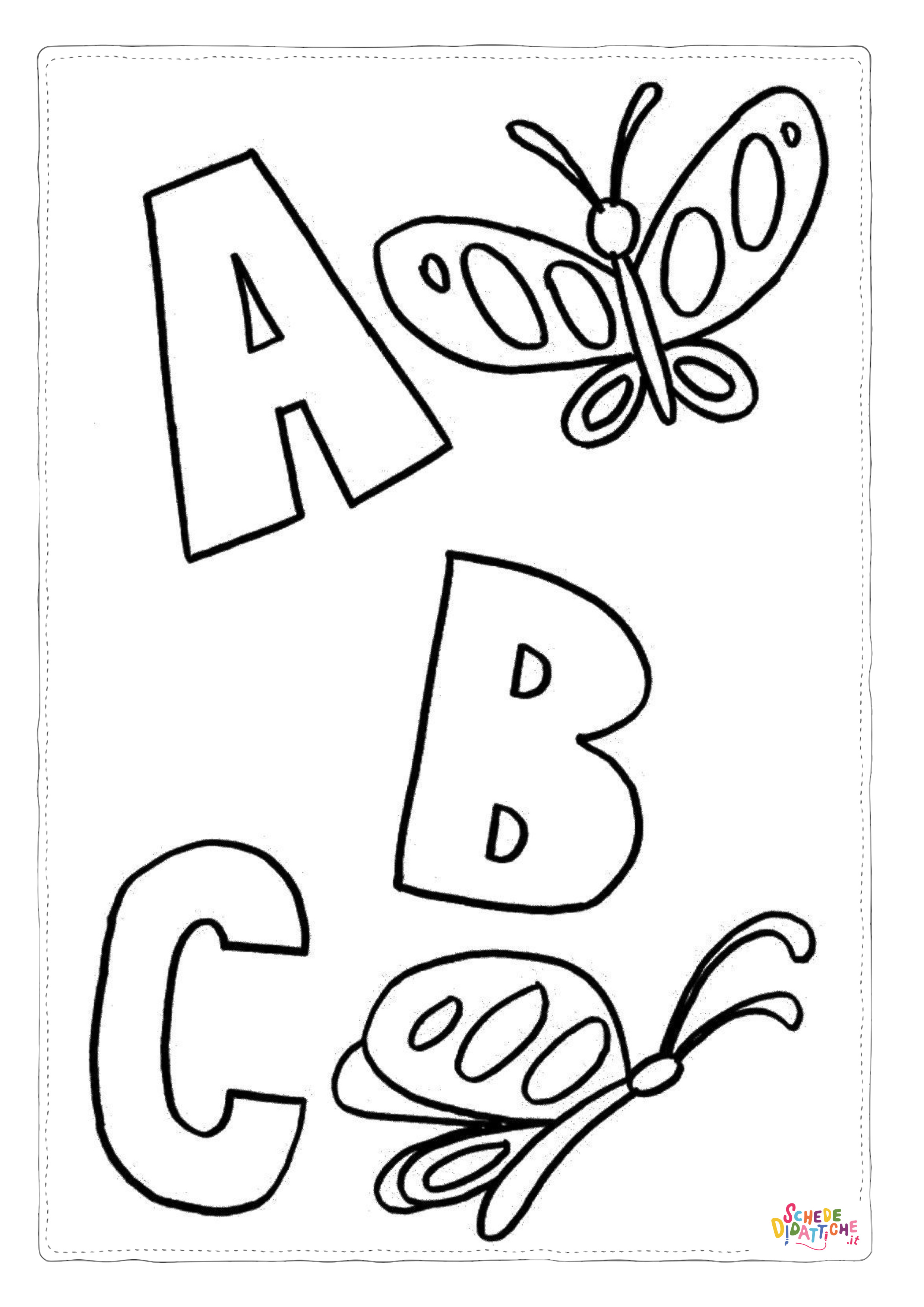 Disegno "Disegno di lettera dell'alfabeto da stampare e colorare 305" Disegno di lettera dell'alfabeto da stampare e colorare 305