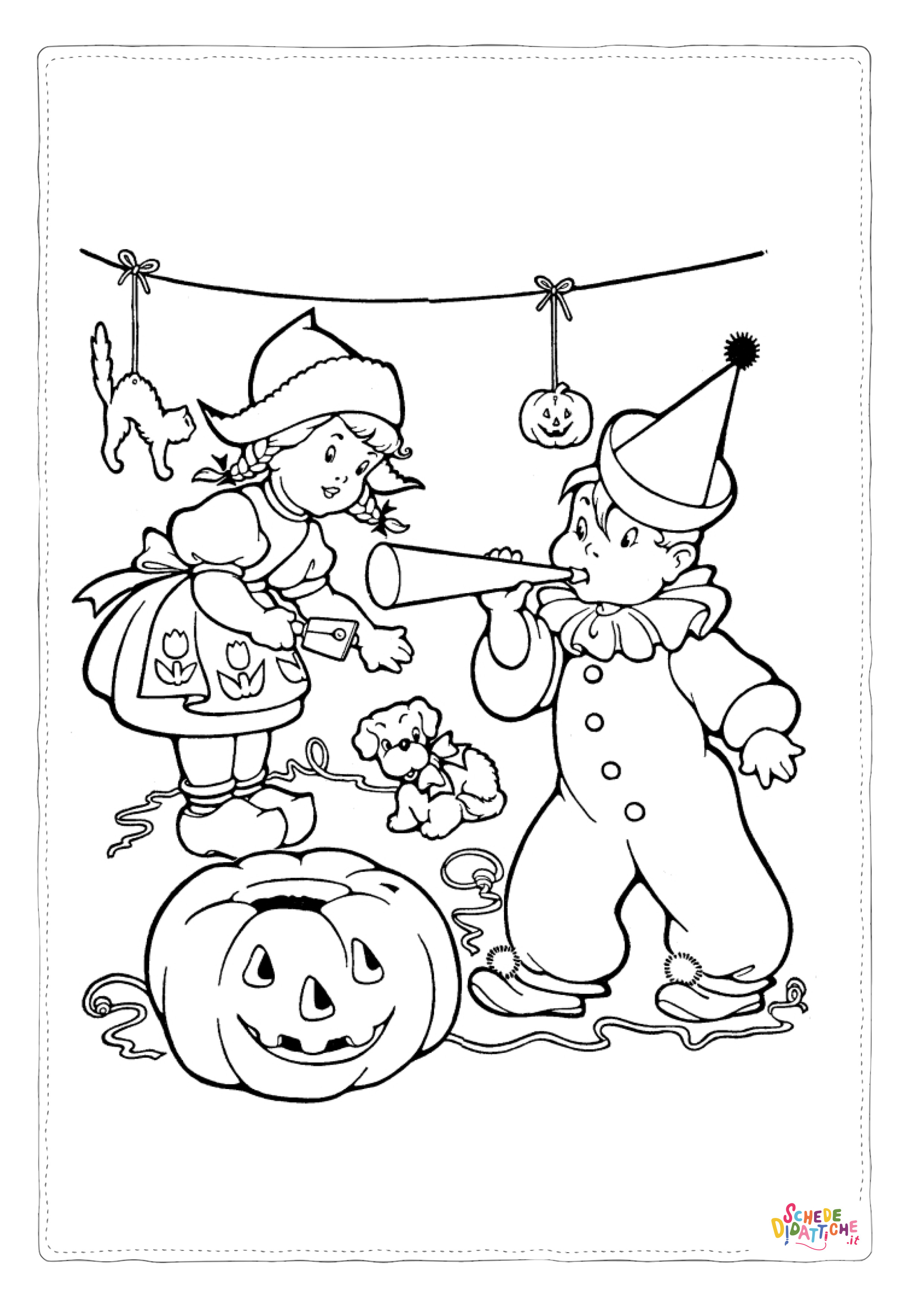 Disegno di zucca di Halloween da stampare e colorare 34