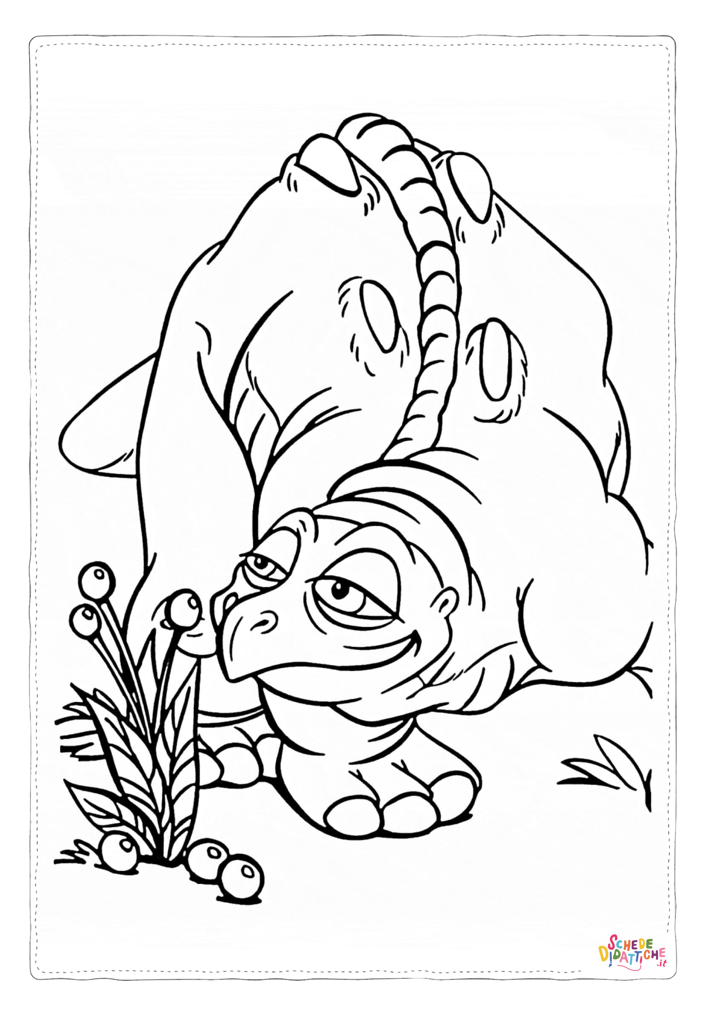 Disegno di Alla ricerca della valle incantata da stampare e colorare 6