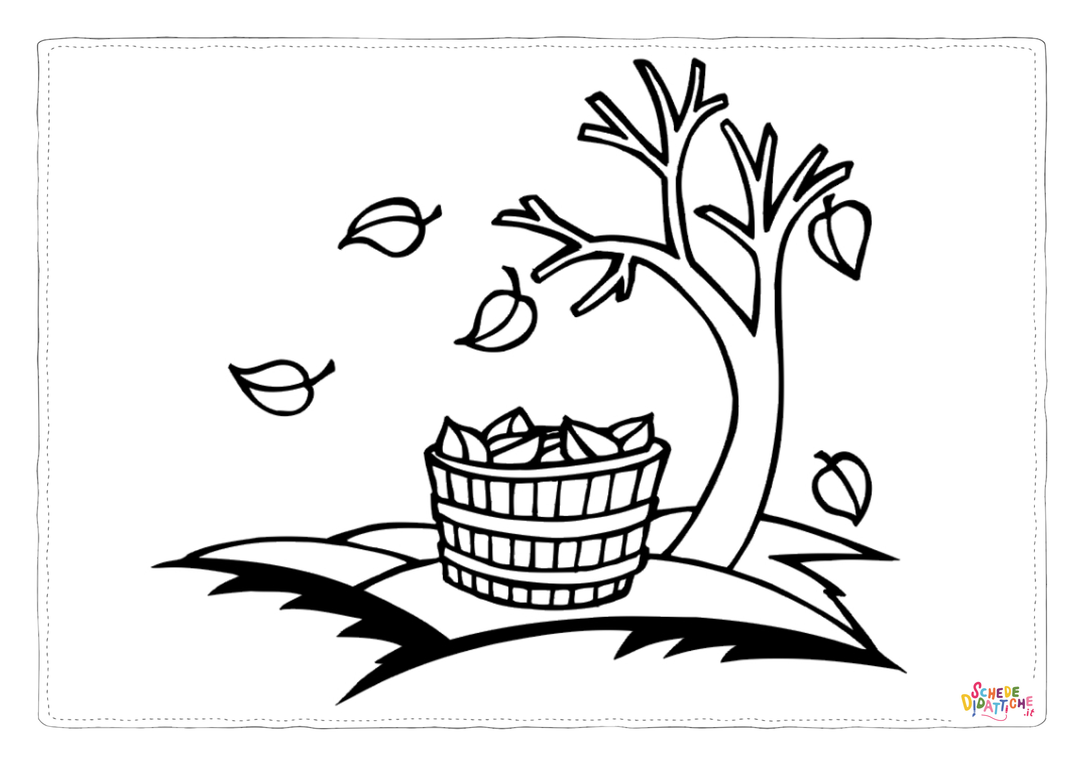 Disegno "Disegno di albero da stampare e colorare 40" Disegno di albero da stampare e colorare 40