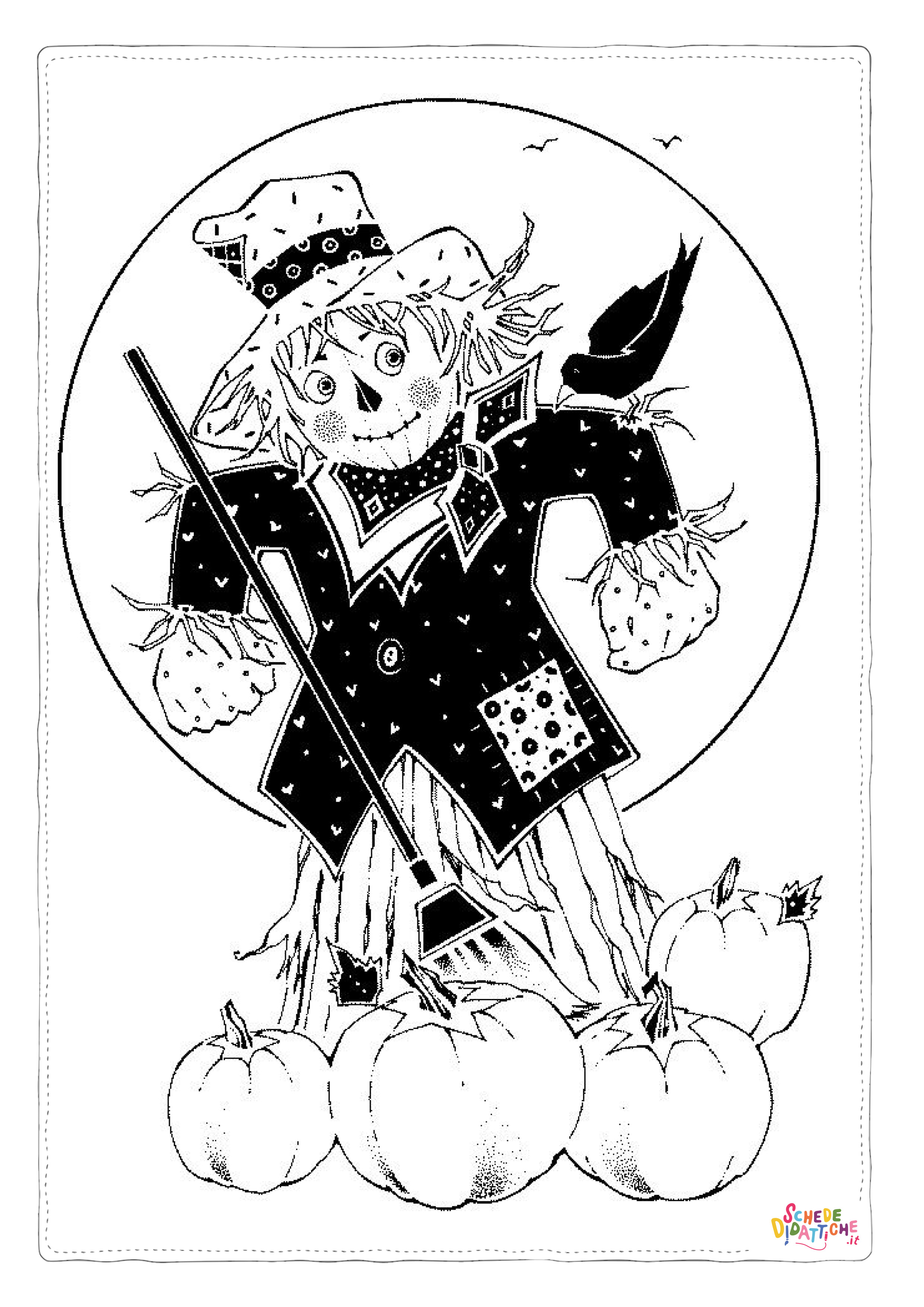 Disegno "Disegno di zucca di Halloween da stampare e colorare 17" Disegno di zucca di Halloween da stampare e colorare 17