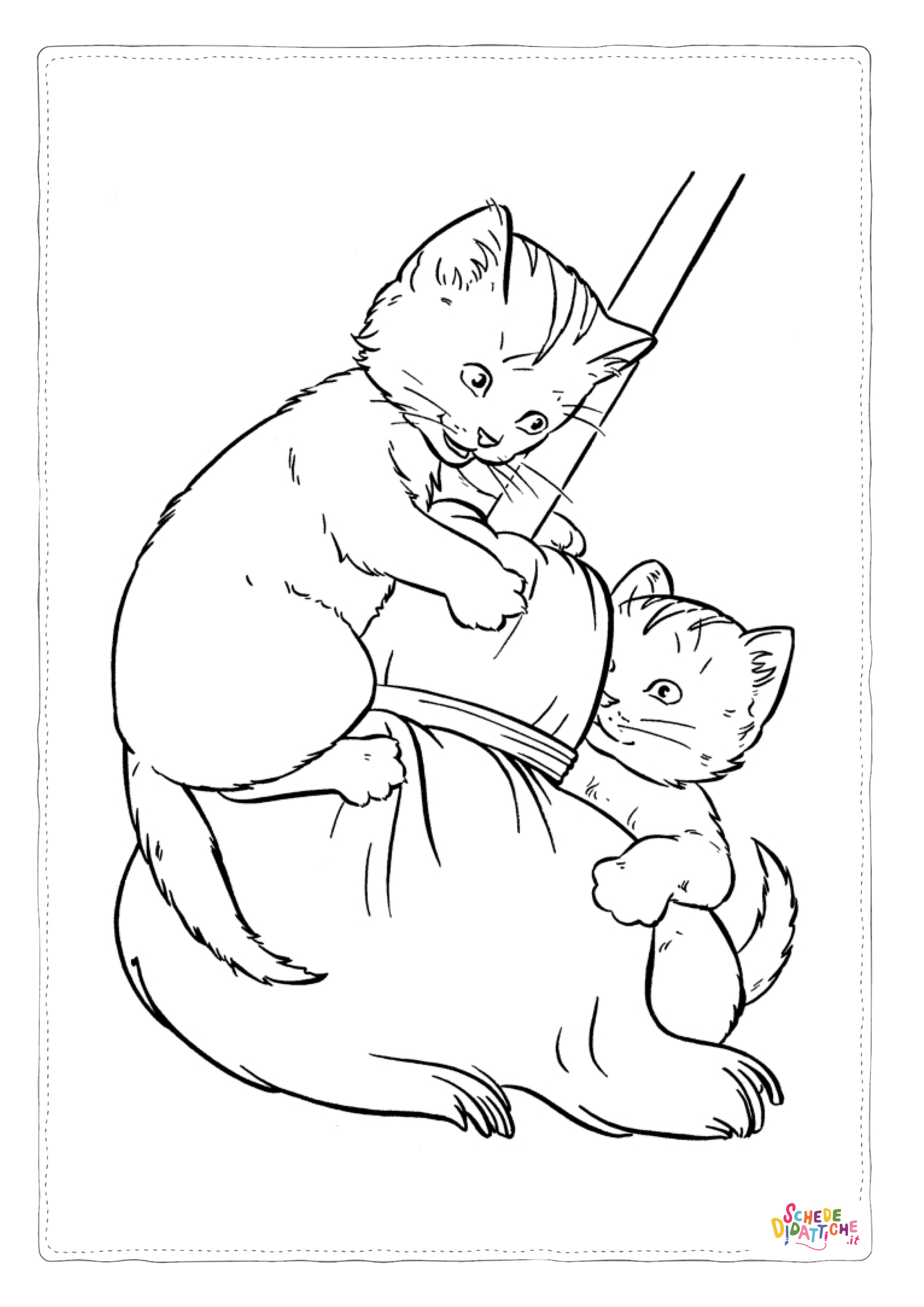 Disegno "Disegno di Aristogatti da stampare e colorare 11" Disegno di Aristogatti da stampare e colorare 11