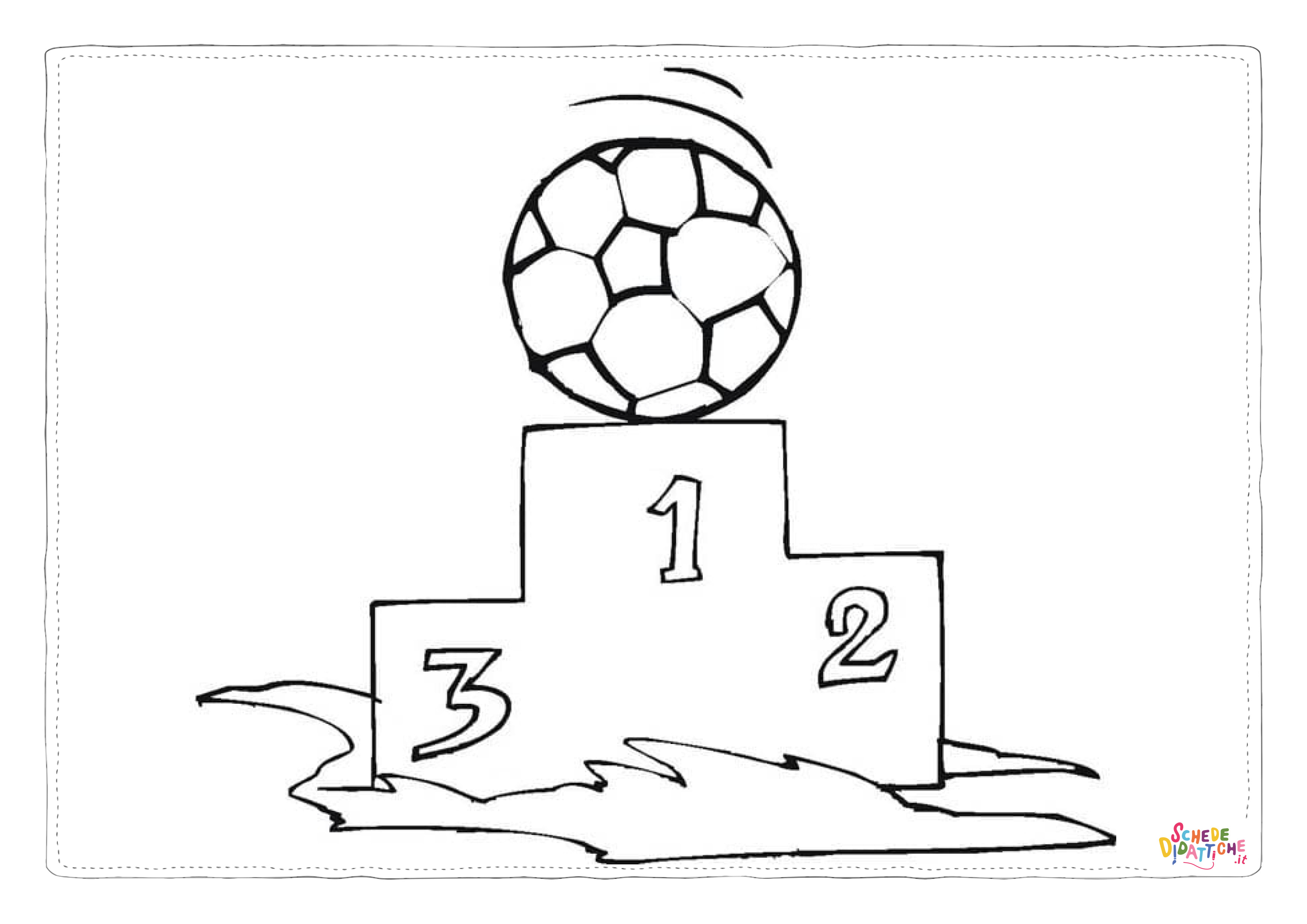 Disegno "Disegno di pallone da stampare e colorare 4" Disegno di pallone da stampare e colorare 4