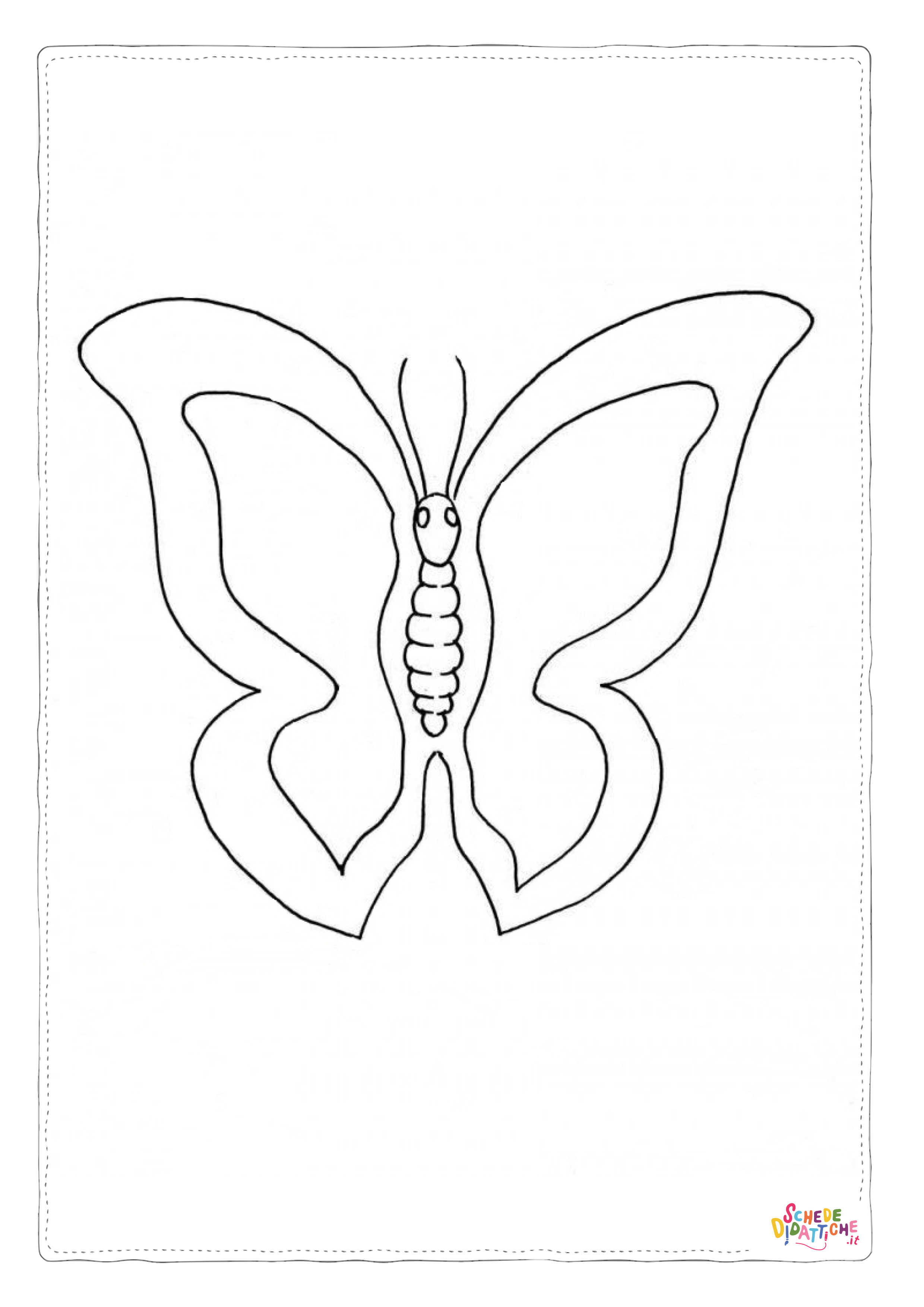 Disegno di farfalla da stampare e colorare 10