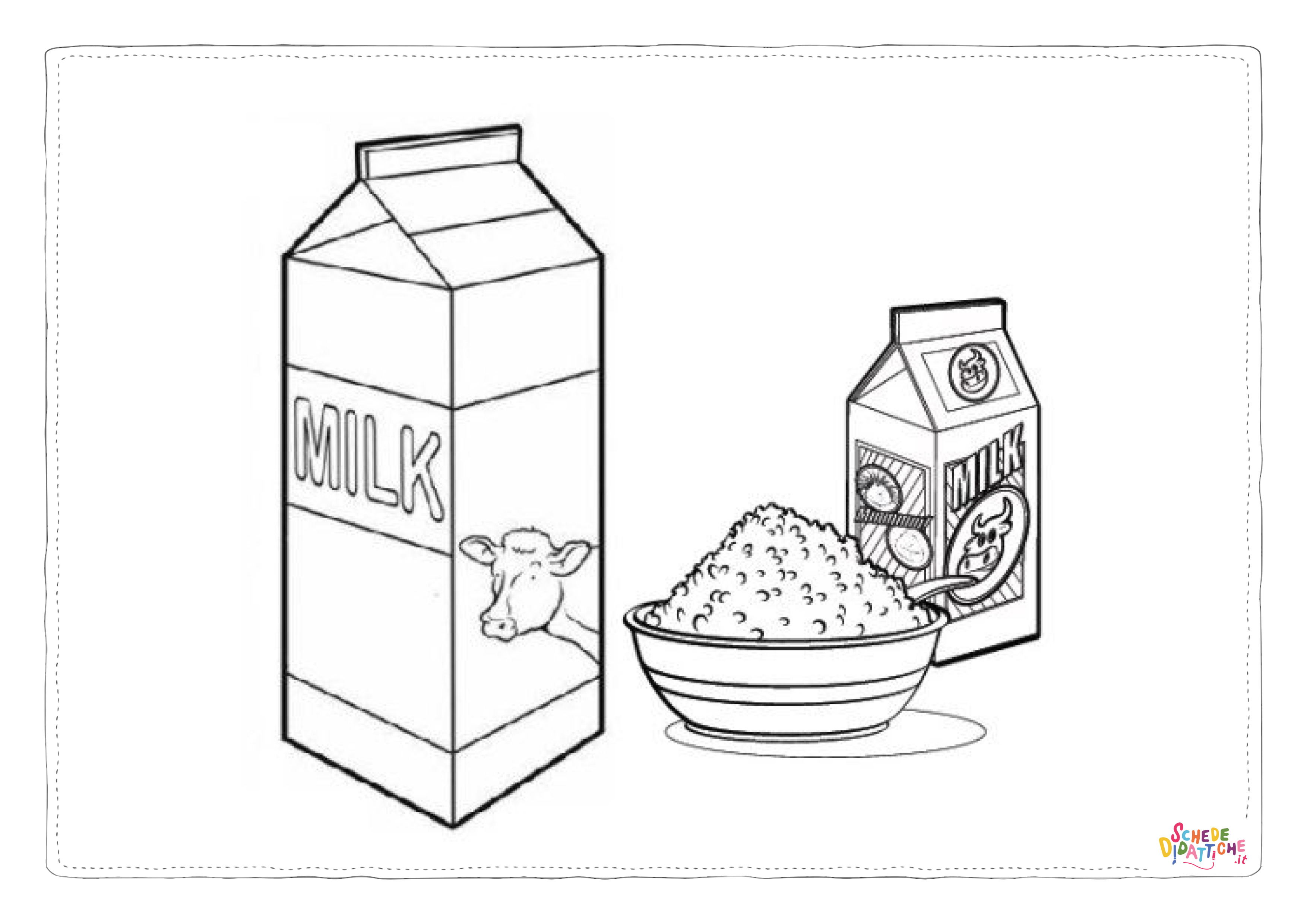 Disegno di colazione da stampare e colorare 10