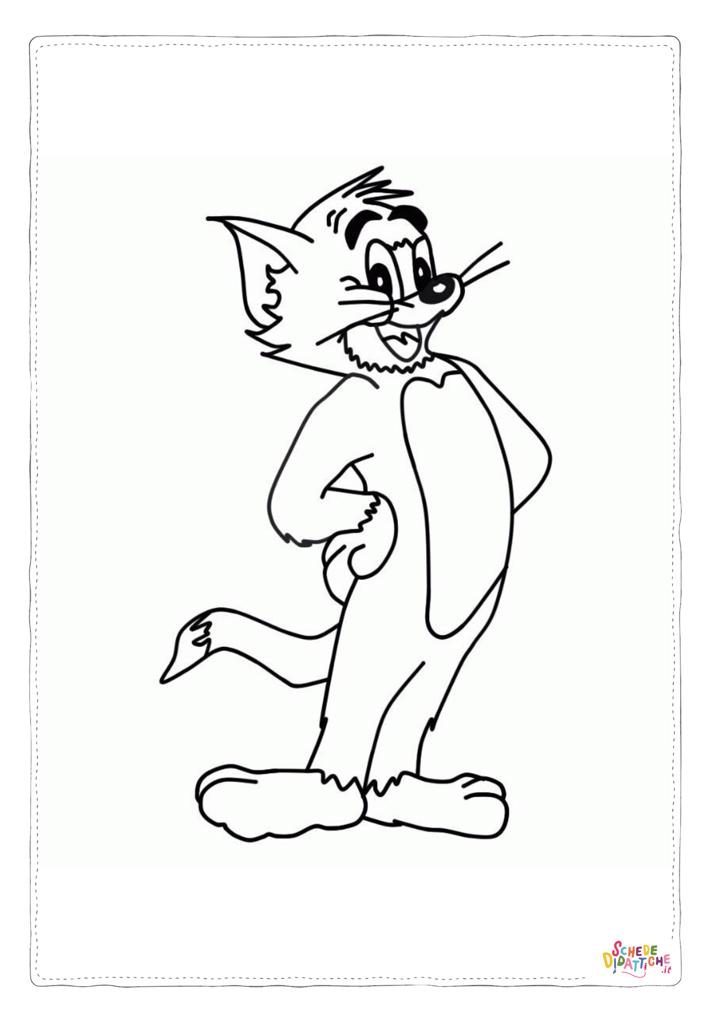 Disegno "Disegno di Tom e Jerry da stampare e colorare 65" Disegno di Tom e Jerry da stampare e colorare 65
