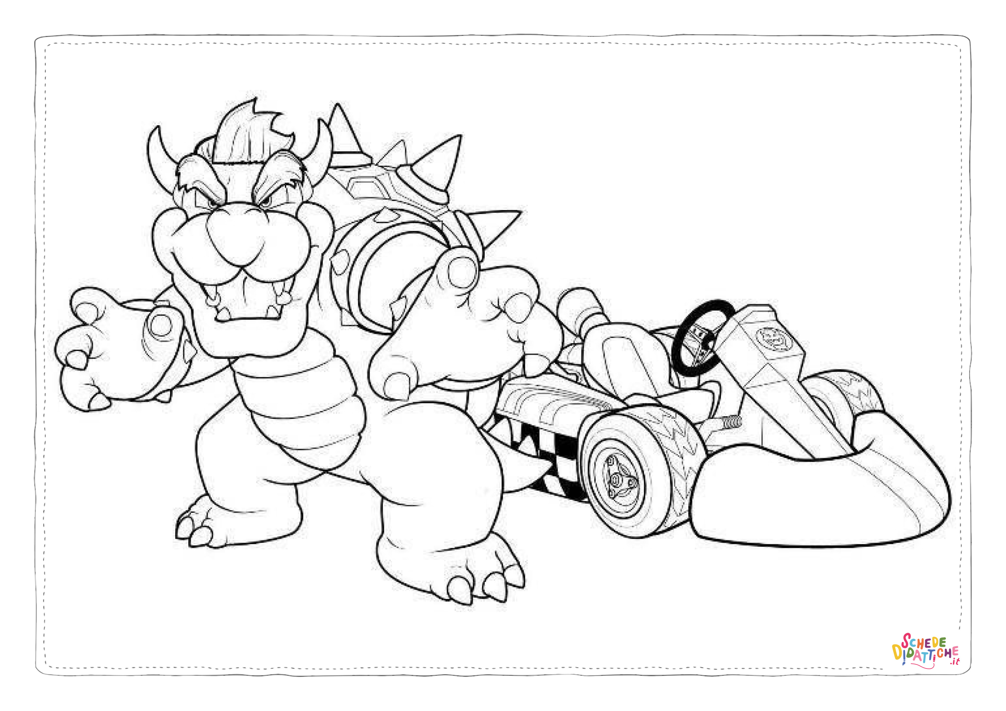 Disegno "Disegno di Super Mario da stampare e colorare 110" Disegno di Super Mario da stampare e colorare 110