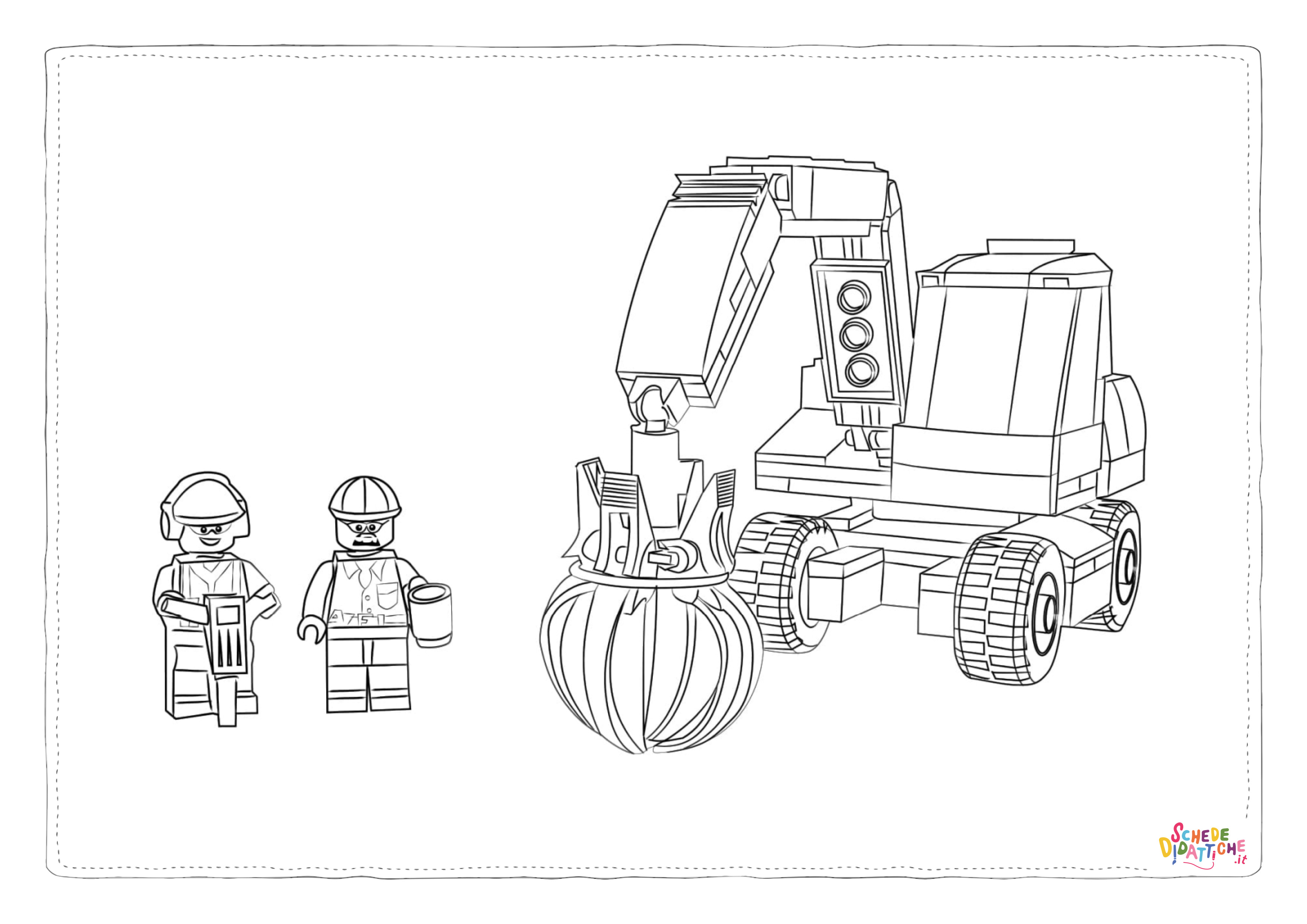 Disegno "Disegno di LEGO City da stampare e colorare 4" Disegno di LEGO City da stampare e colorare 4