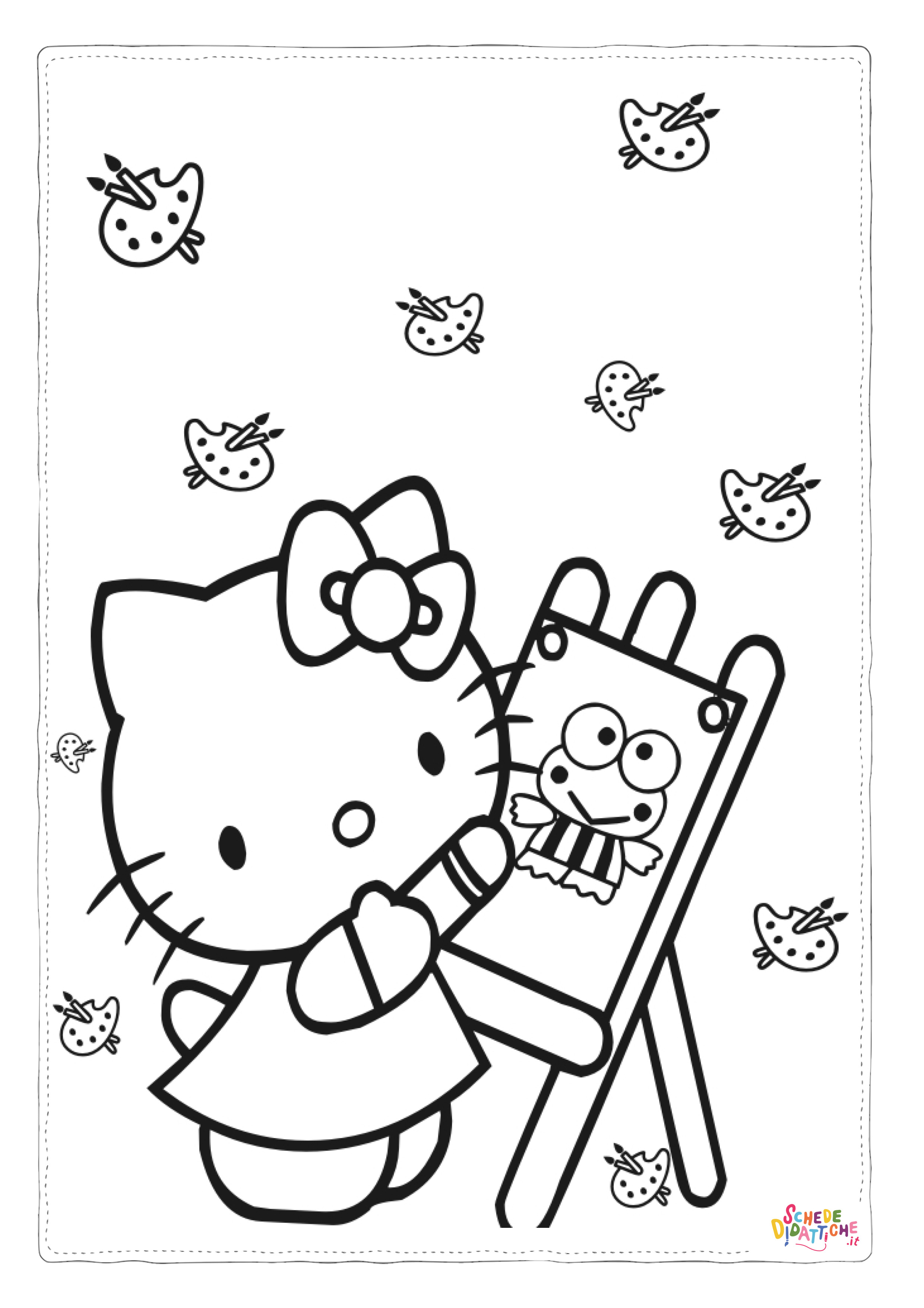 Disegno "Disegno di Hello Kitty da stampare e colorare 27" Disegno di Hello Kitty da stampare e colorare 27