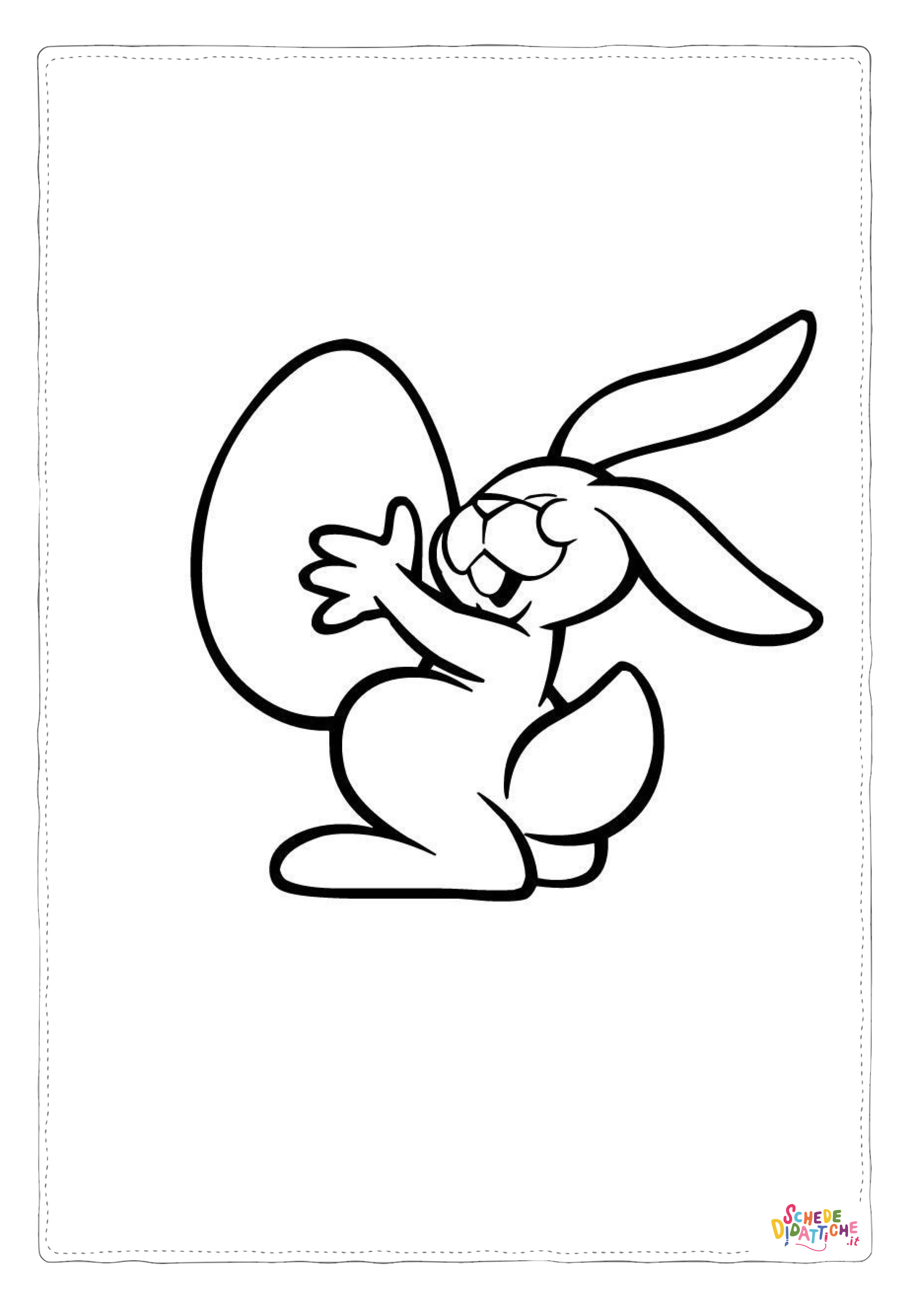Disegno di uovo di Pasqua da stampare e colorare 211