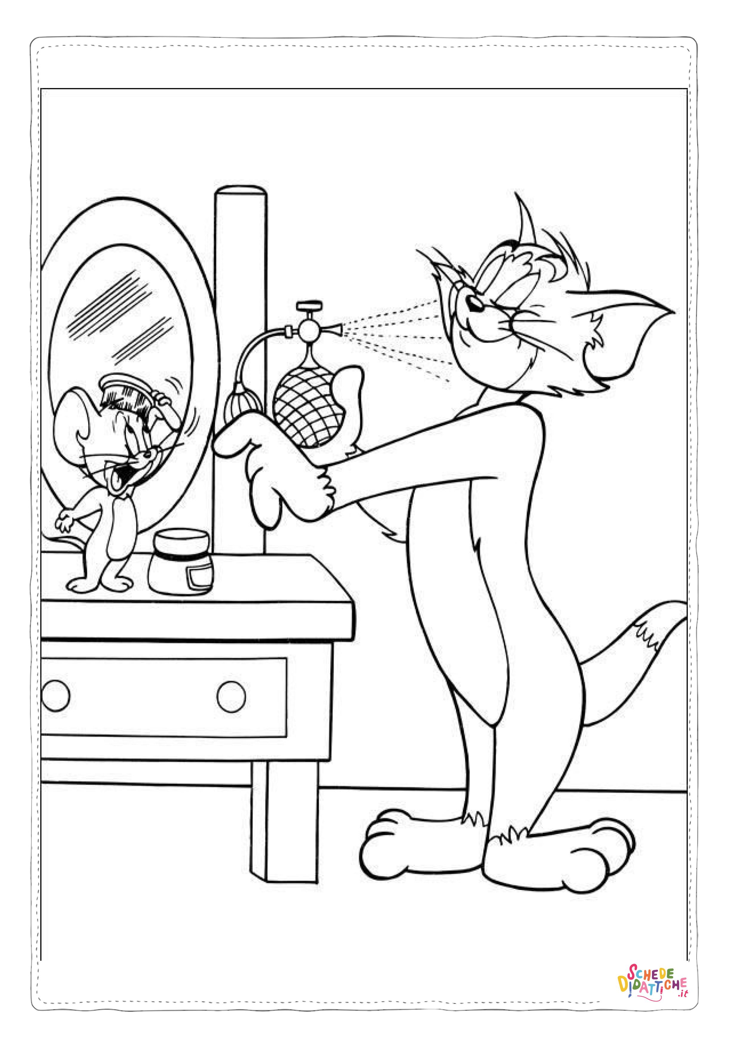 Disegno di Tom e Jerry da stampare e colorare 67
