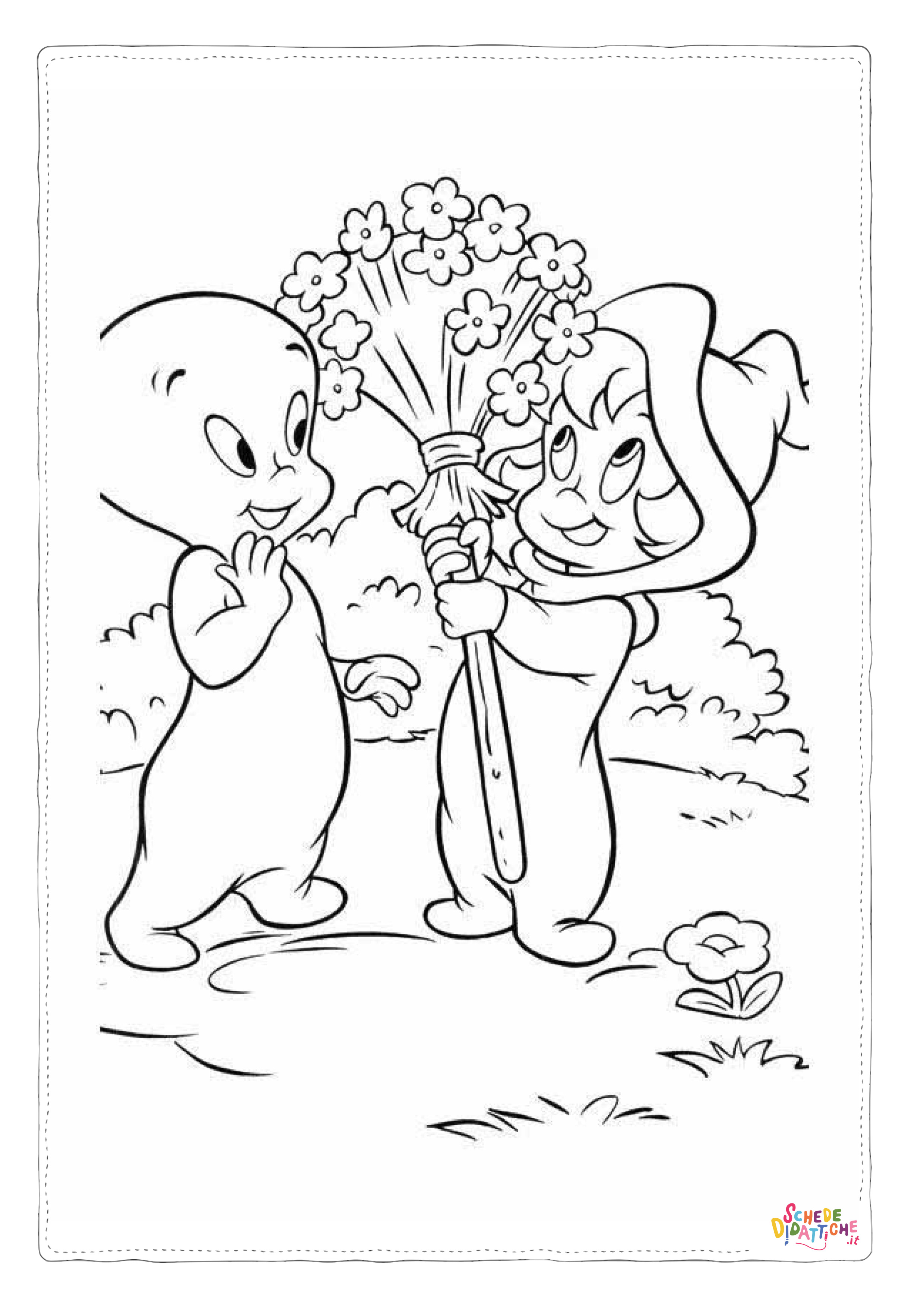Disegno "Disegno di Casper da stampare e colorare 40" Disegno di Casper da stampare e colorare 40