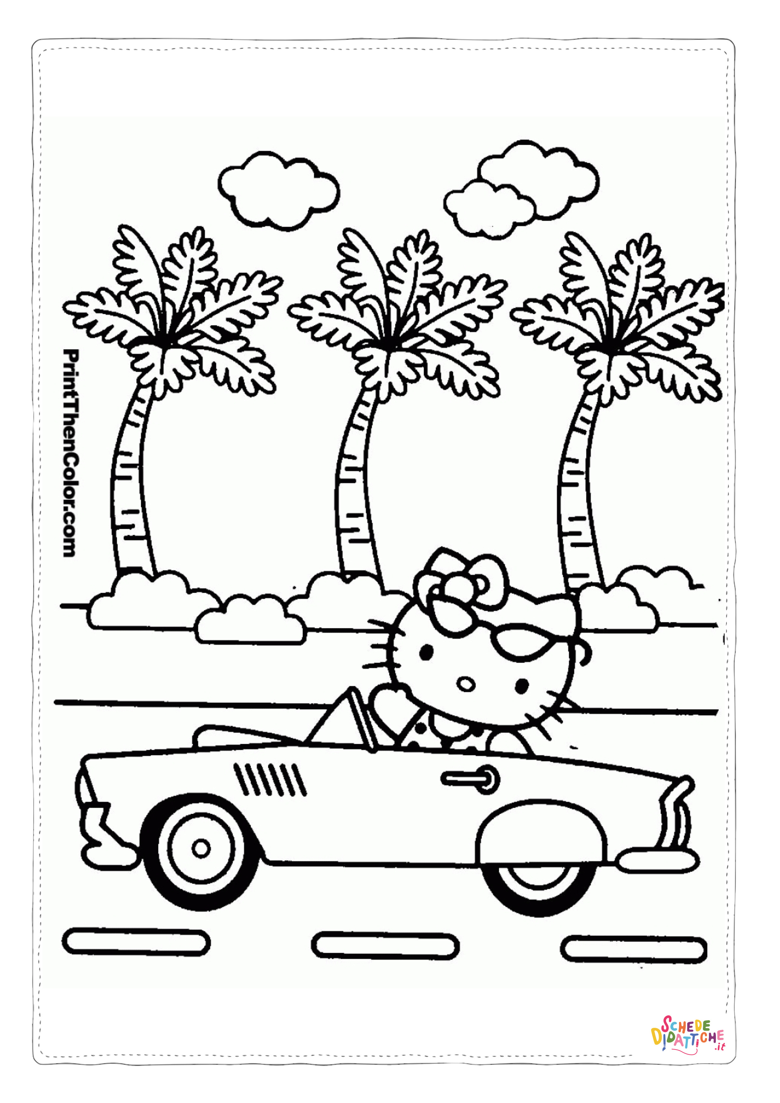 Disegno di Hello Kitty da stampare e colorare 147