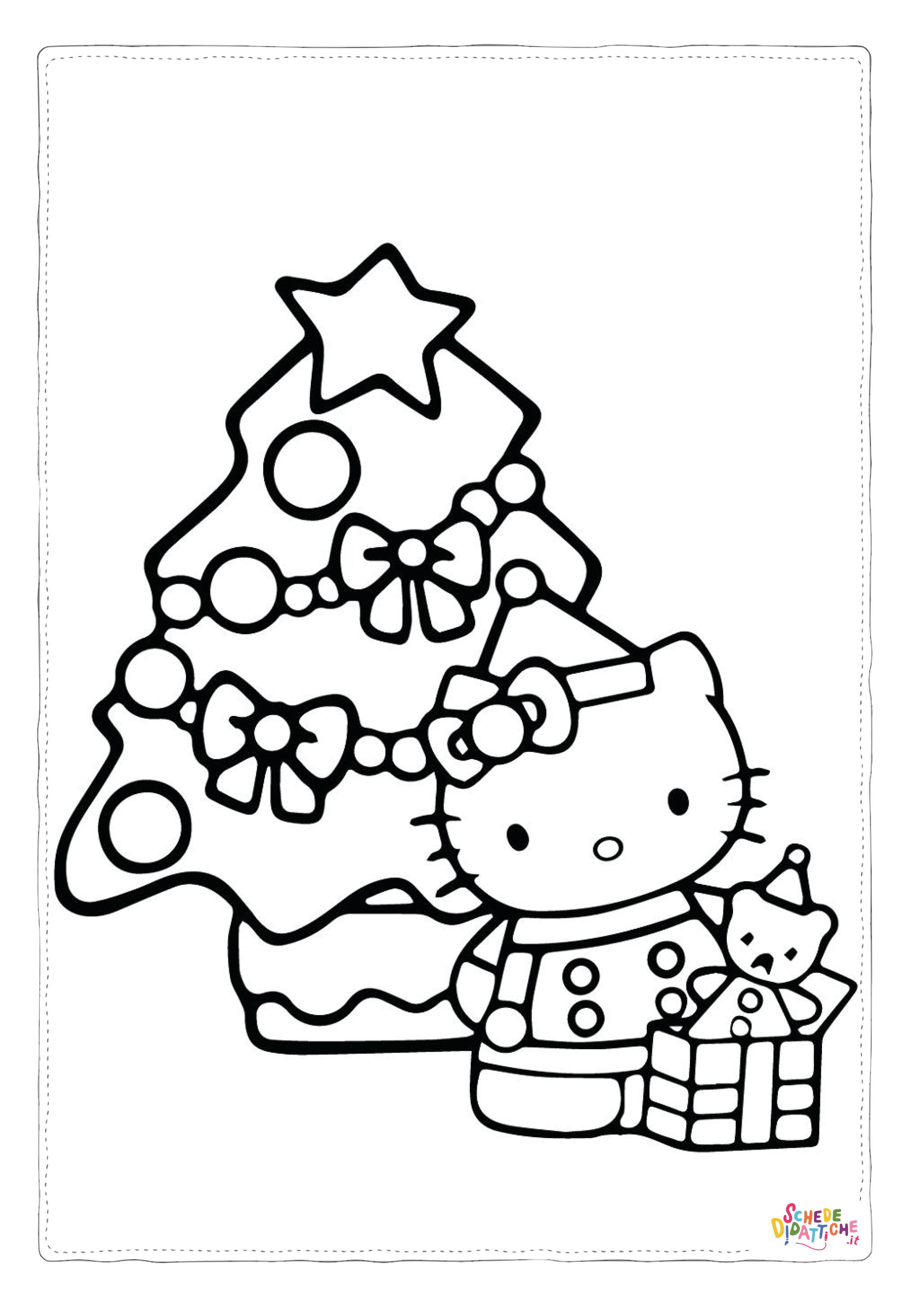Disegno "Disegno di Hello Kitty da stampare e colorare 92" Disegno di Hello Kitty da stampare e colorare 92
