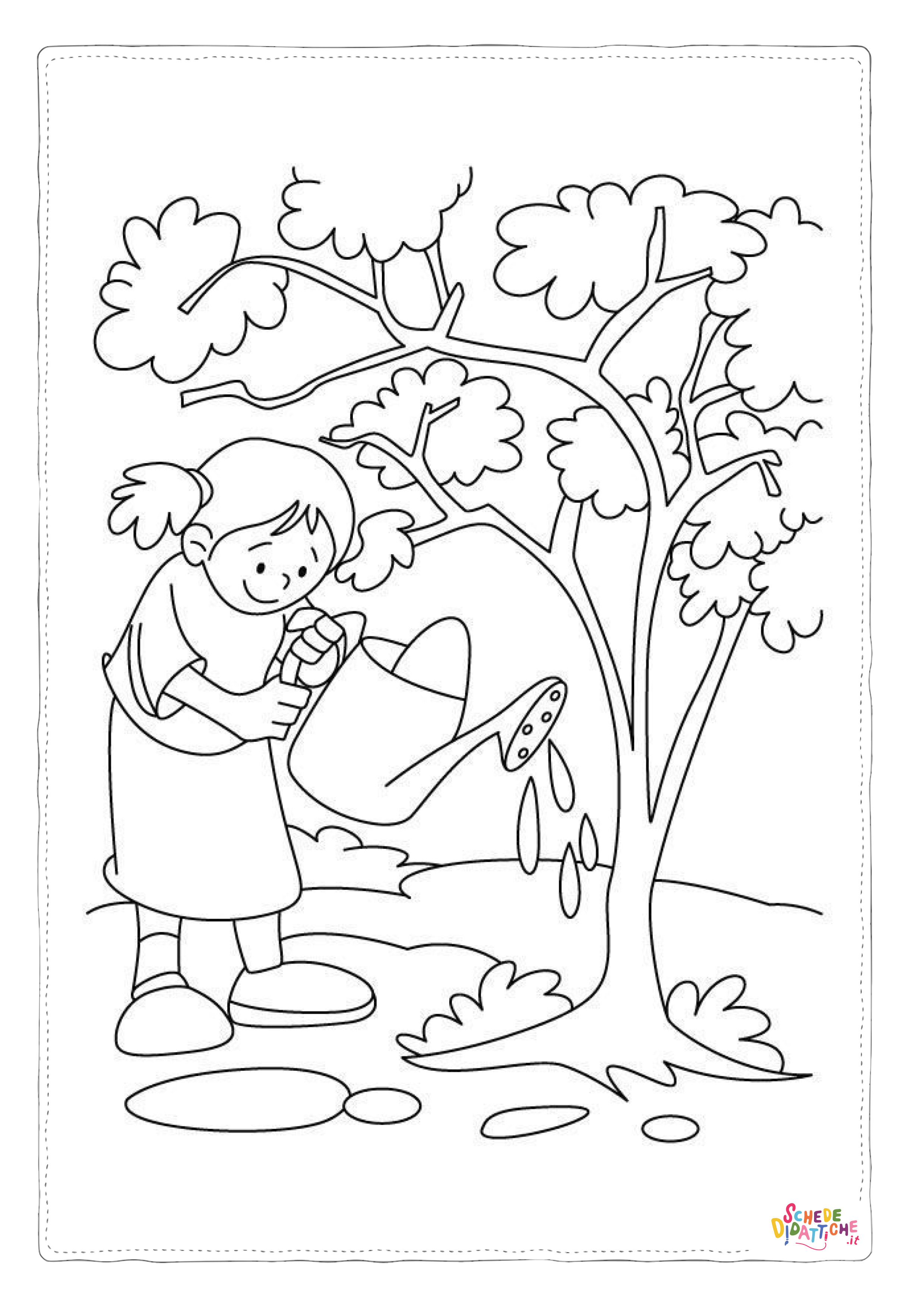 Disegno "Disegno di giardiniere da stampare e colorare 42" Disegno di giardiniere da stampare e colorare 42