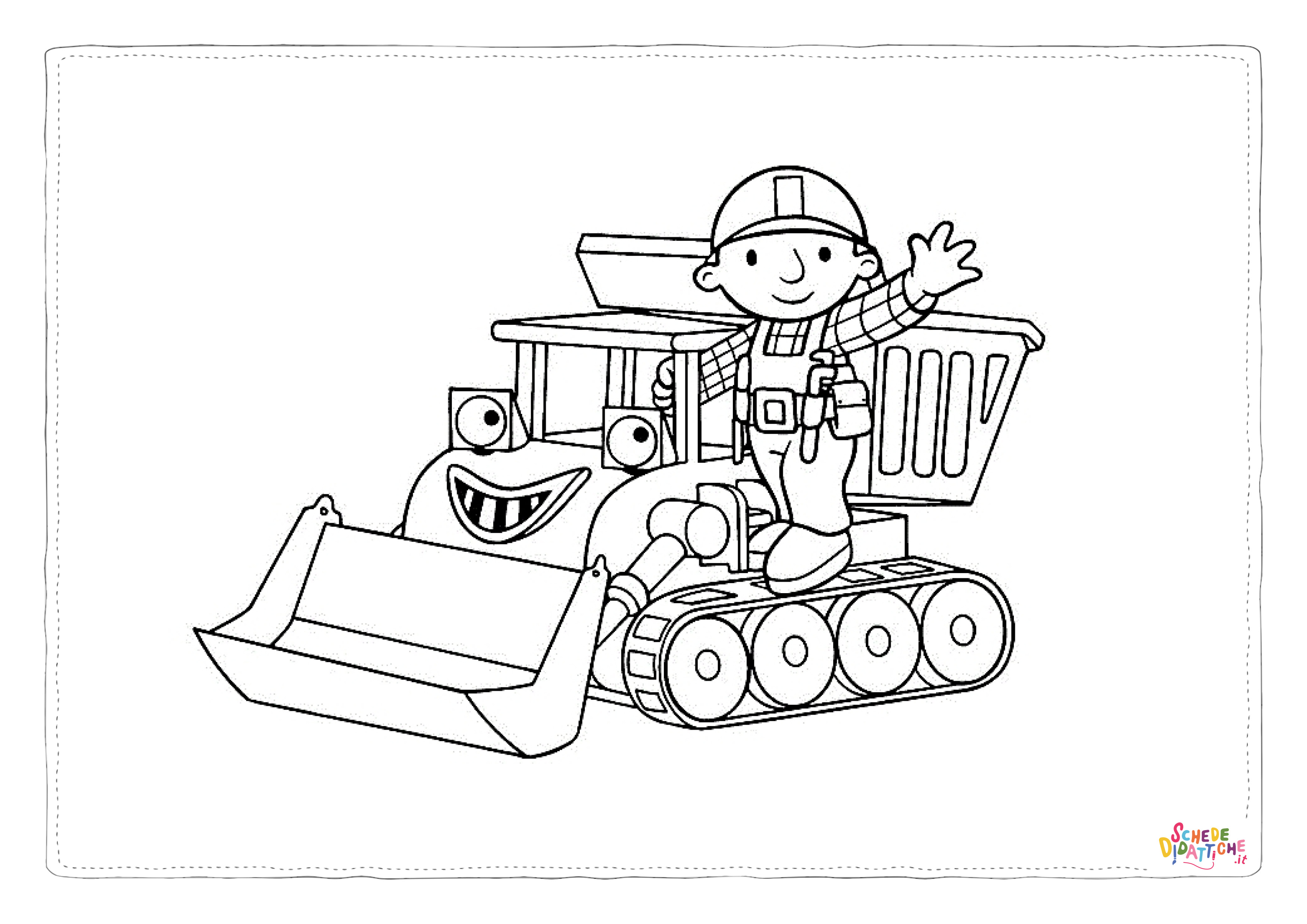Disegno di Bob aggiustatutto da stampare e colorare 39