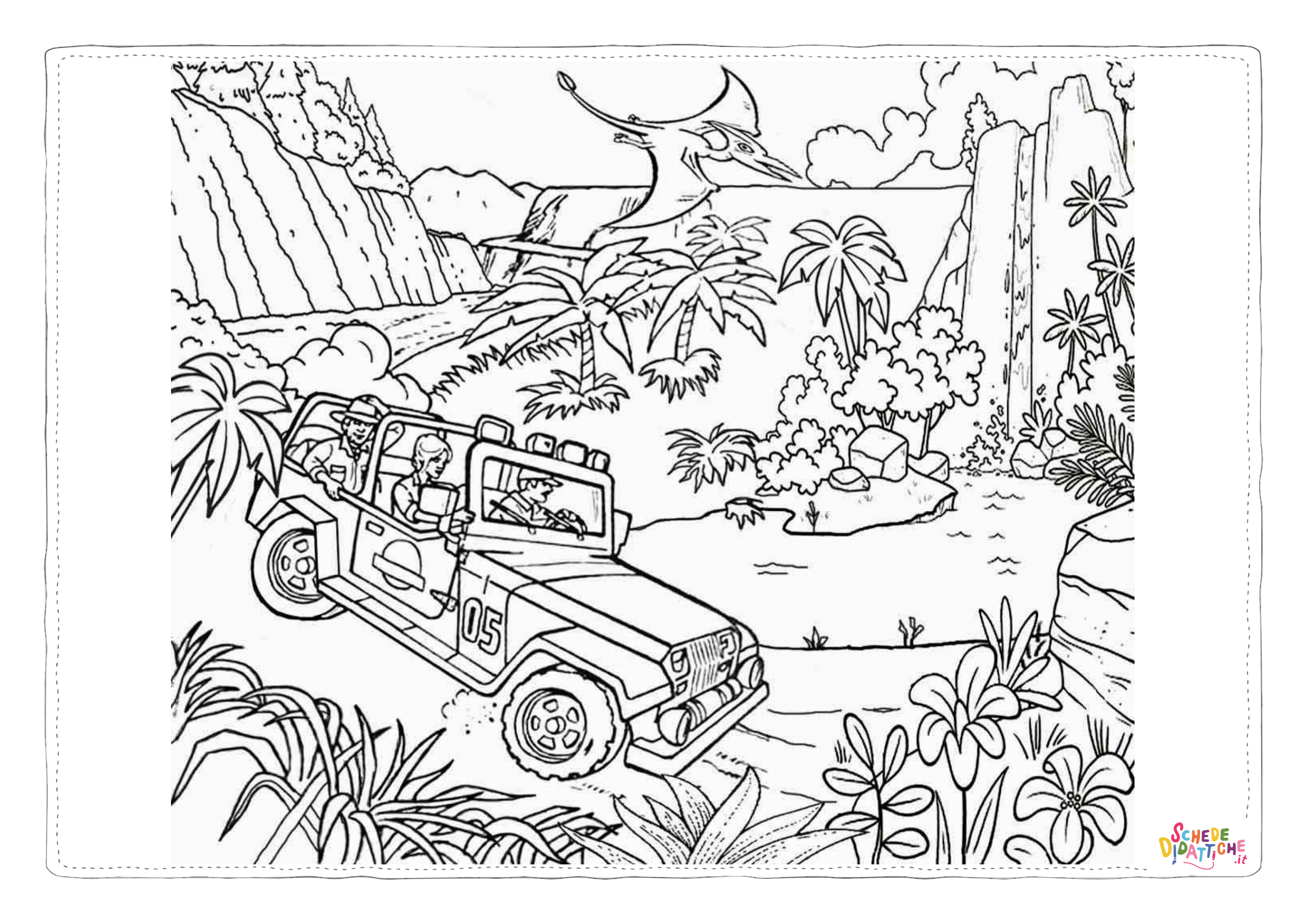 Disegno di Jurassic Park