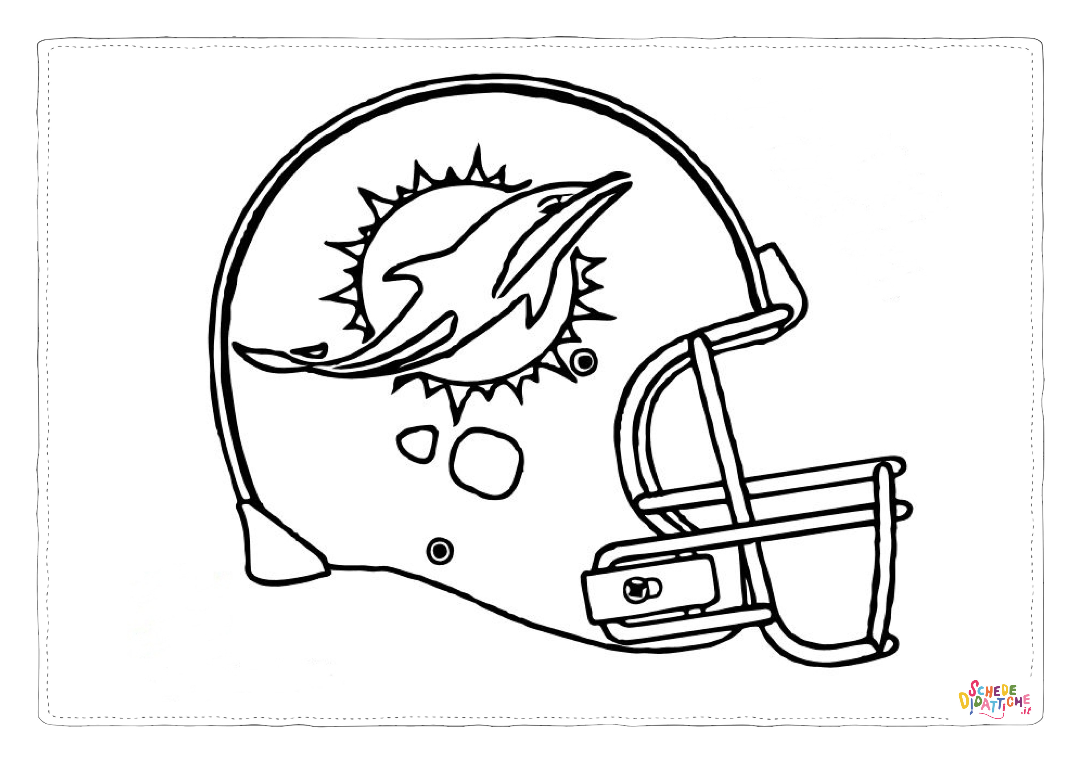 Disegno "Disegno di football americano da stampare e colorare 5" Disegno di football americano da stampare e colorare 5