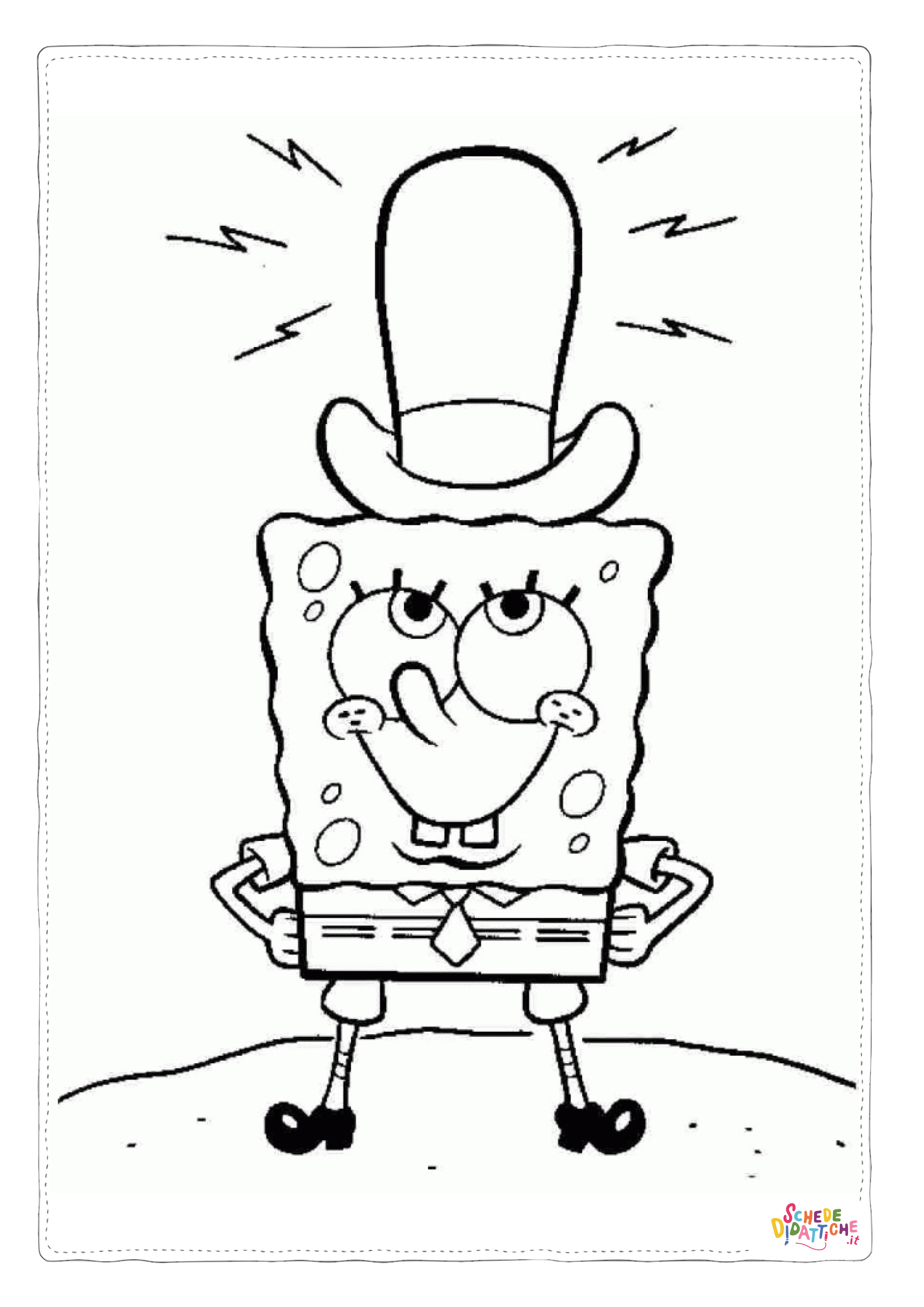 Disegno di Spongebob da stampare e colorare 45