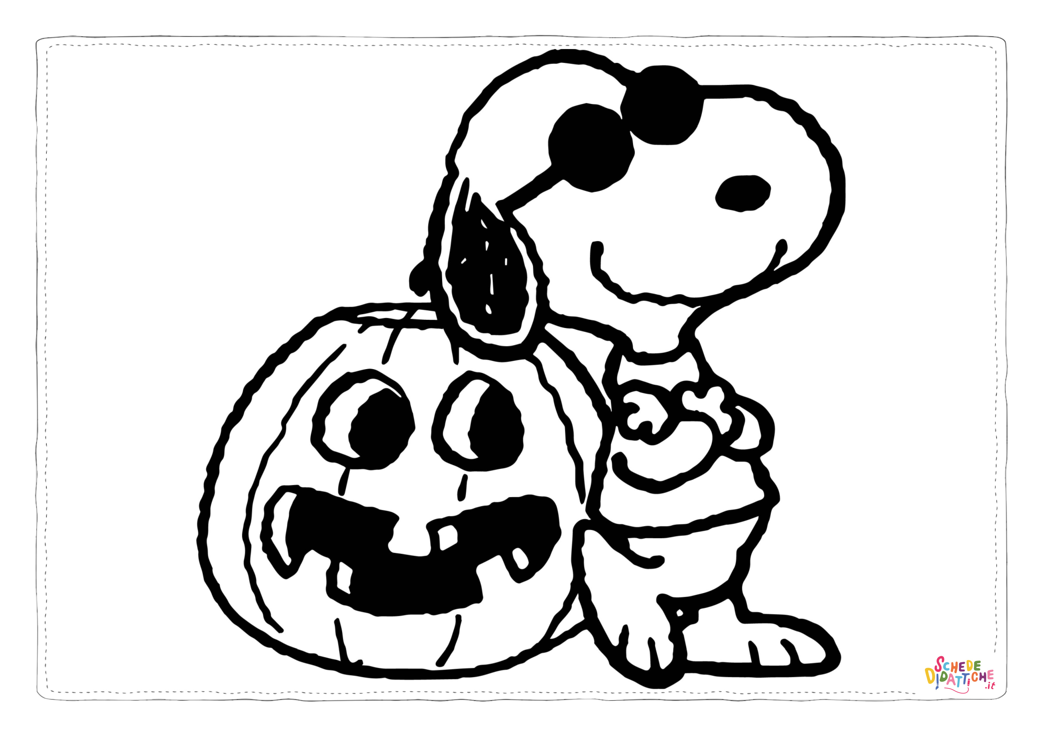 Disegno di Snoopy da stampare e colorare 25