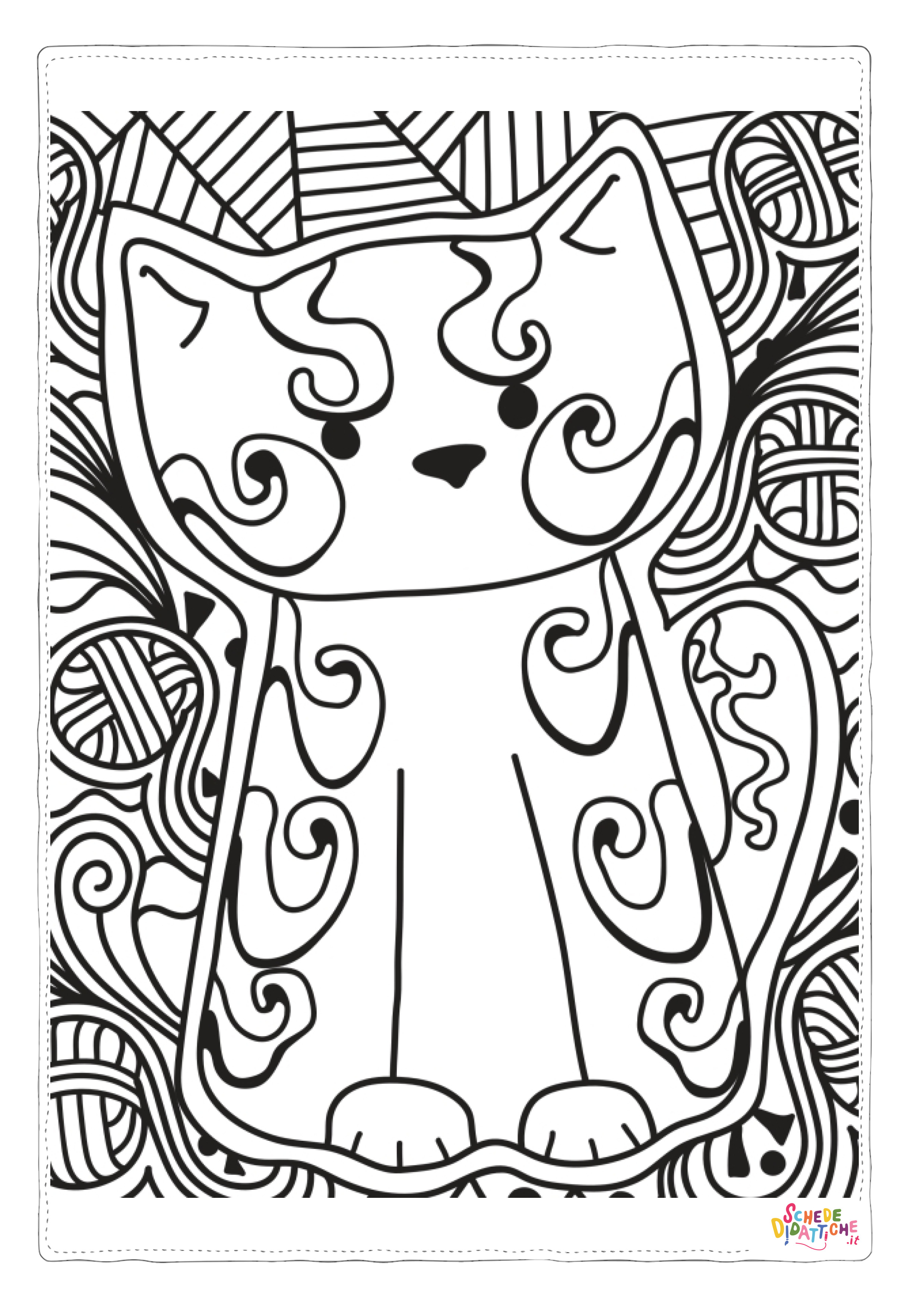 Disegno "Disegno di mandala da stampare e colorare 106" Disegno di mandala da stampare e colorare 106