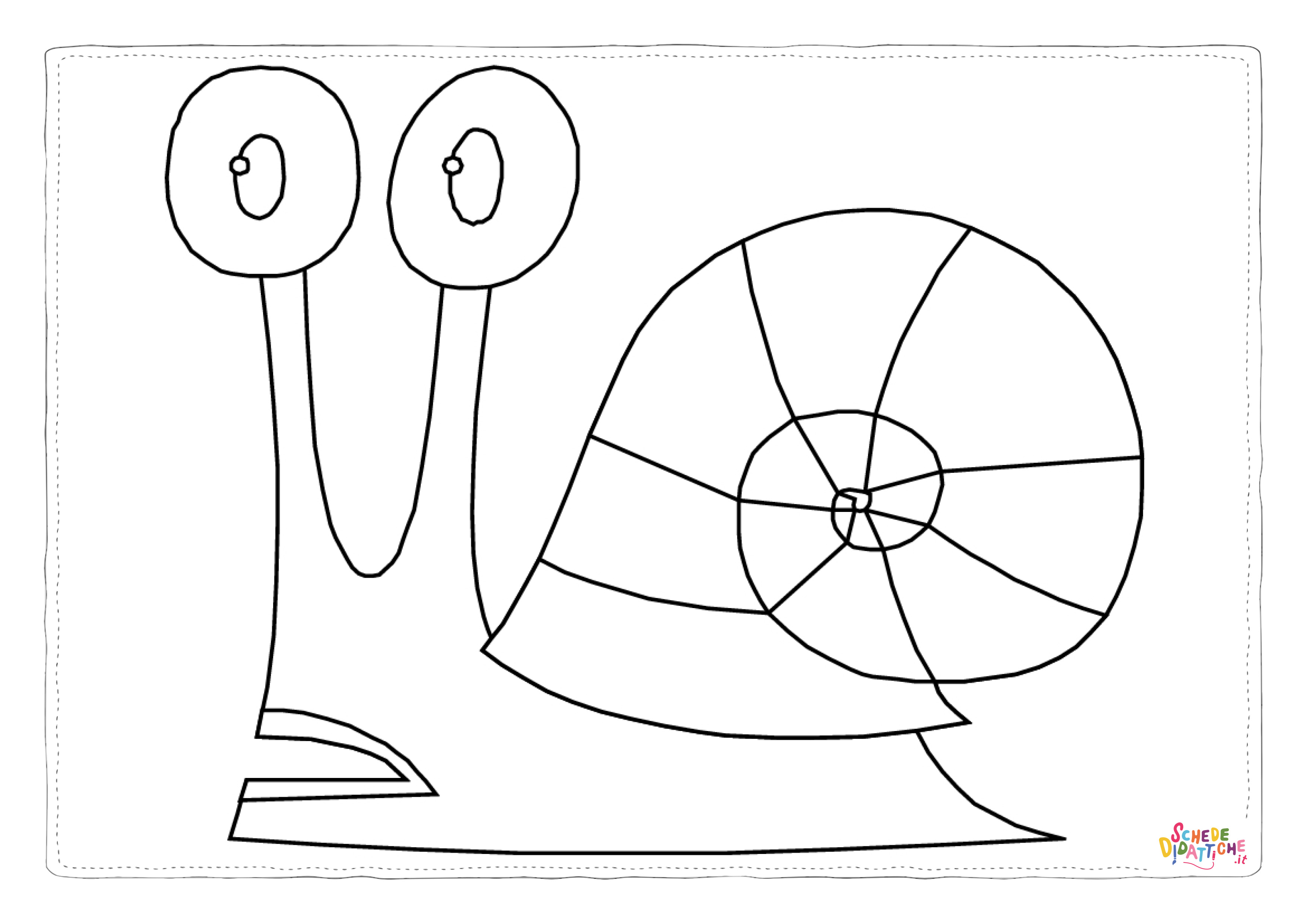 Disegno di lumaca da stampare e colorare 11
