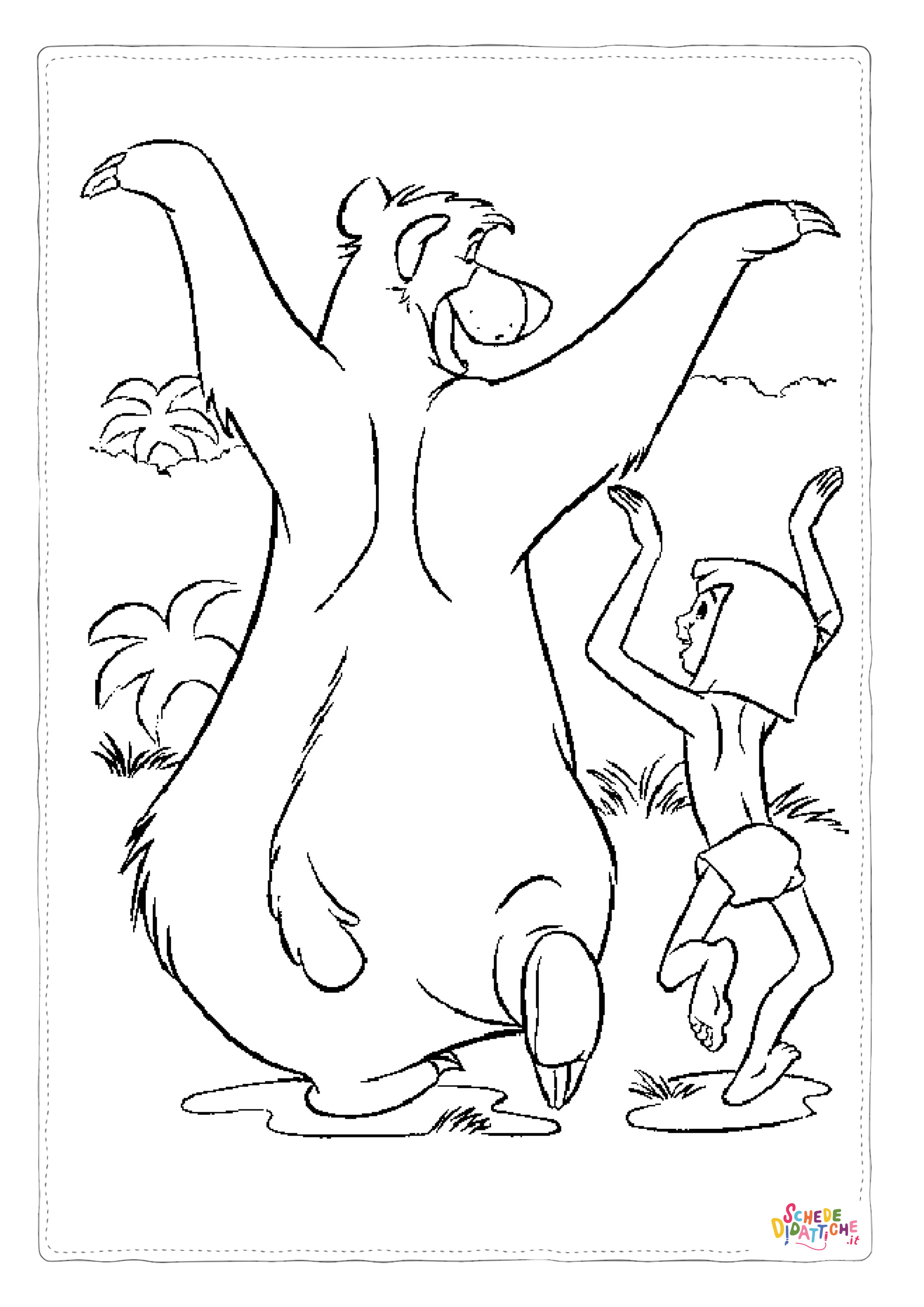 Disegno "Disegno di Il libro della giungla da stampare e colorare 2" Disegno di Il libro della giungla da stampare e colorare 2