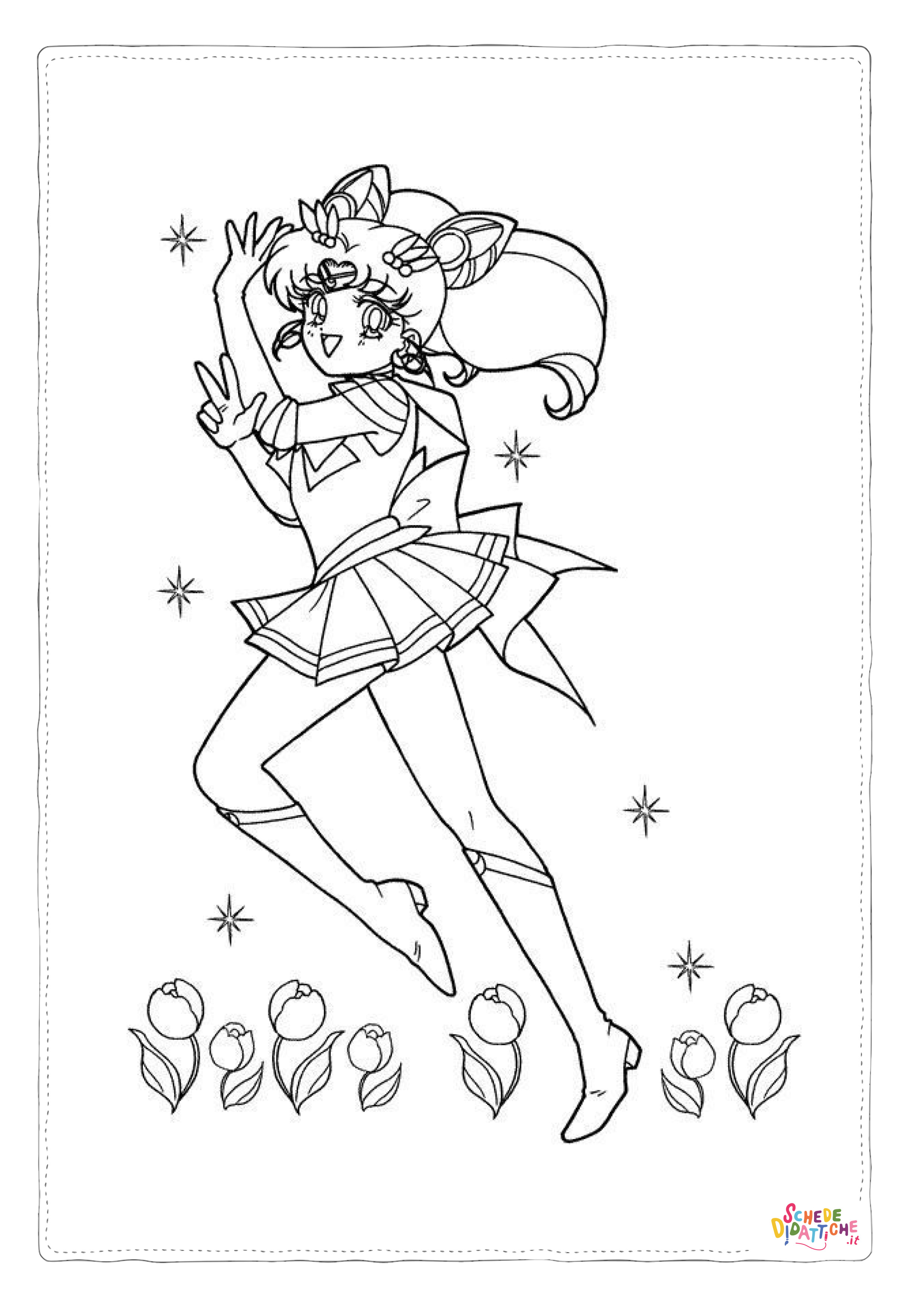 Disegno di Sailor Moon da stampare e colorare 27