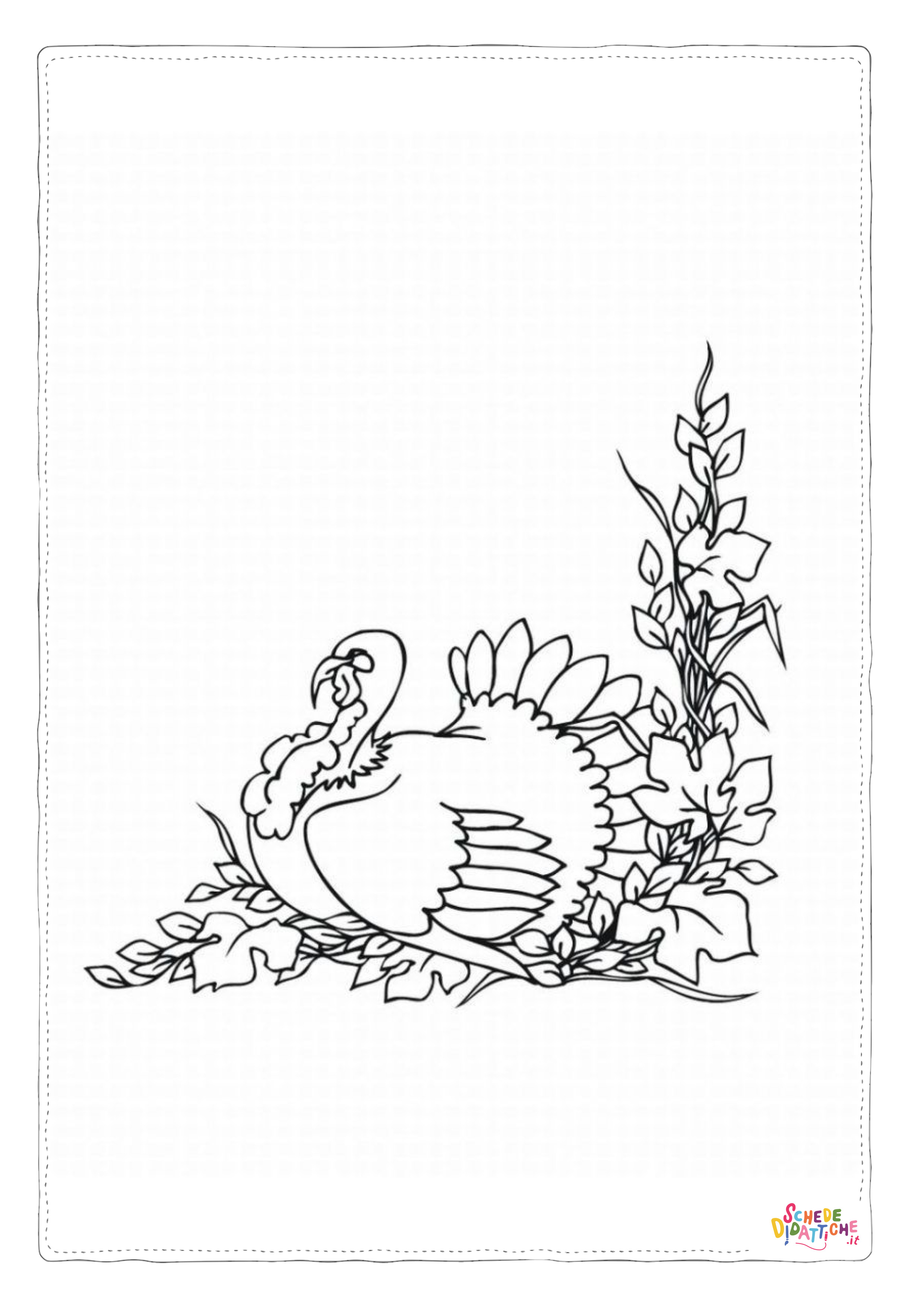 Disegno "Disegno di tacchino da stampare e colorare 82" Disegno di tacchino da stampare e colorare 82