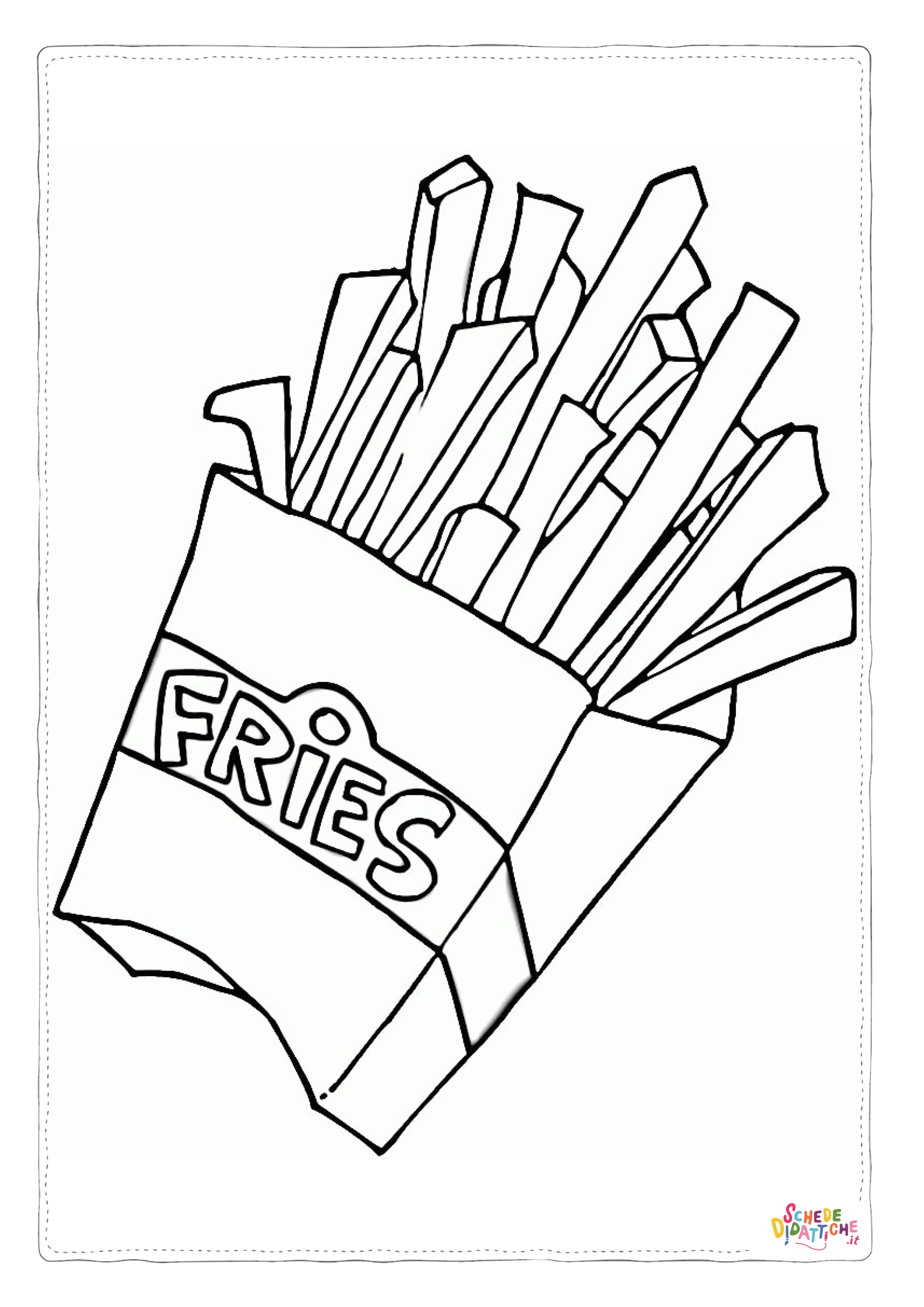 Disegno "Disegno di fast food da stampare e colorare 23" Disegno di fast food da stampare e colorare 23