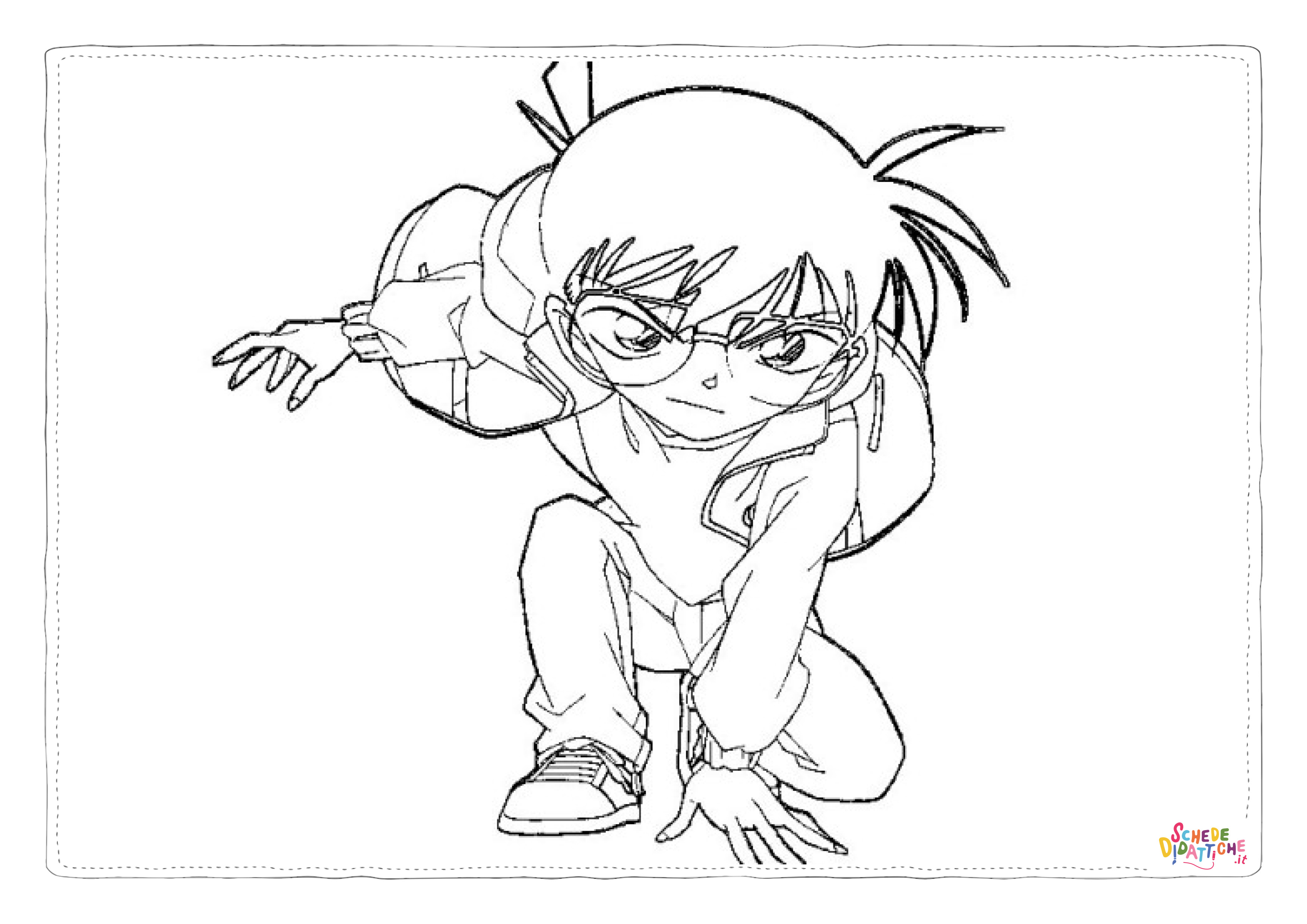 Disegno "Disegno di Detective Conan da stampare e colorare 3" Disegno di Detective Conan da stampare e colorare 3
