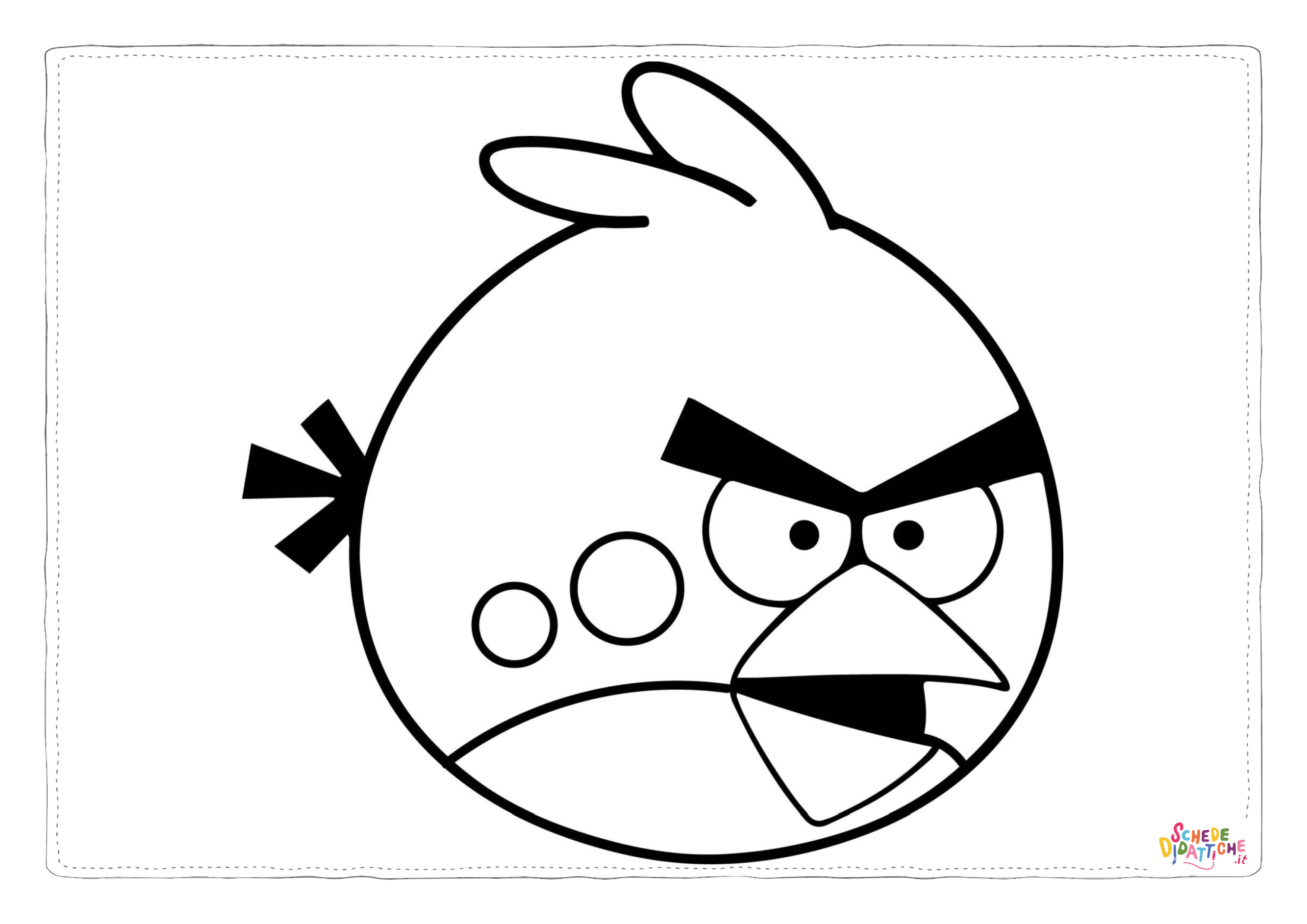Disegno "Disegno di Angry birds da stampare e colorare 124" Disegno di Angry birds da stampare e colorare 124