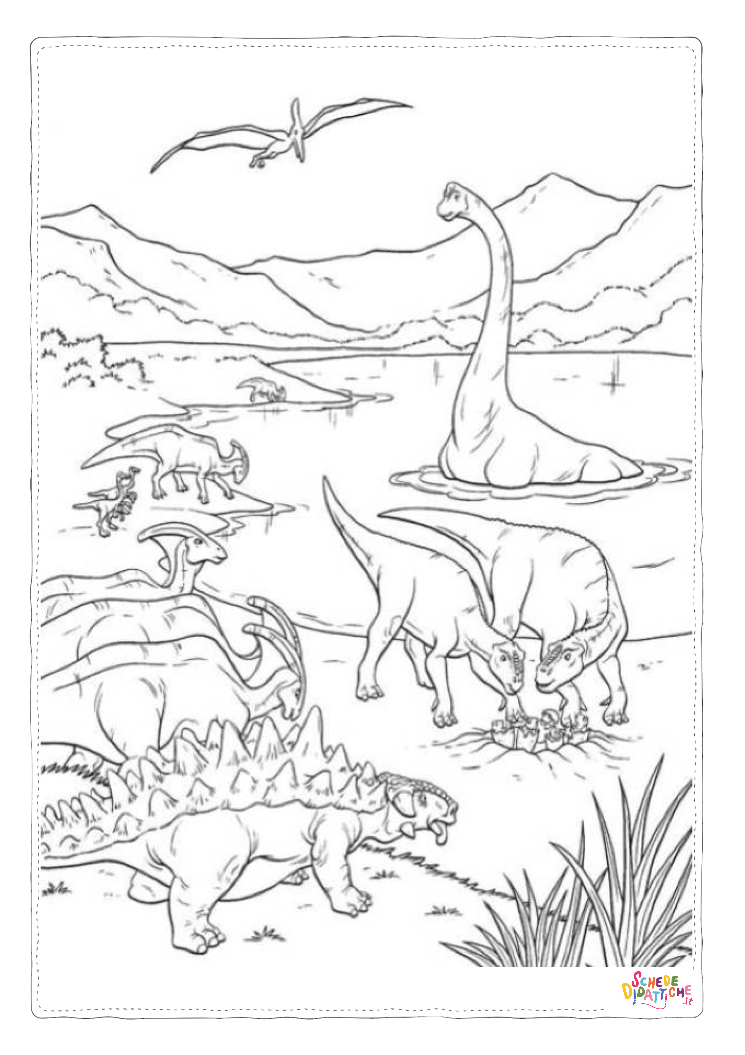 Disegno di Dinosauri - Il film da stampare e colorare 9