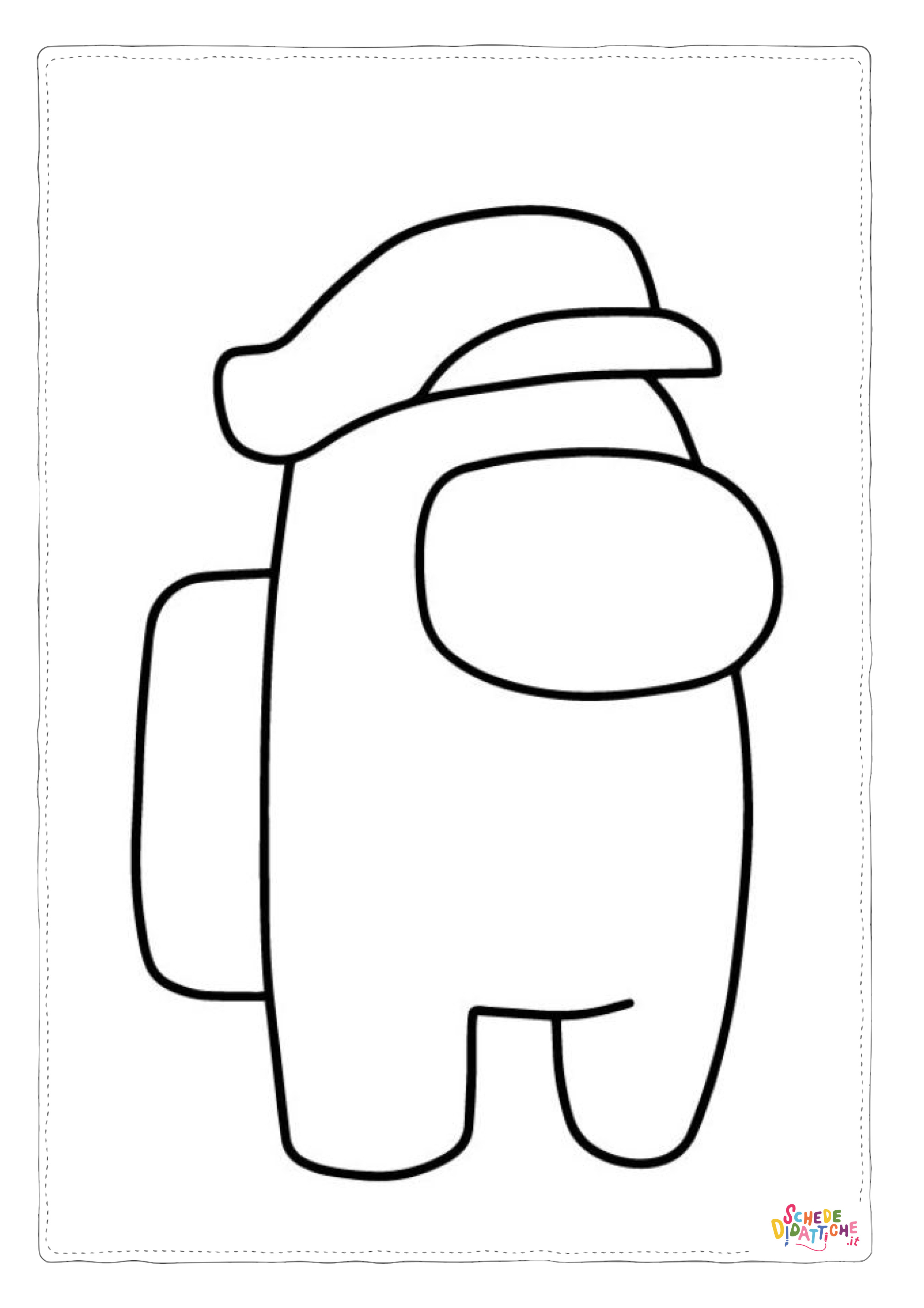 Disegno "Disegno di Among us da stampare e colorare 5" Disegno di Among us da stampare e colorare 5